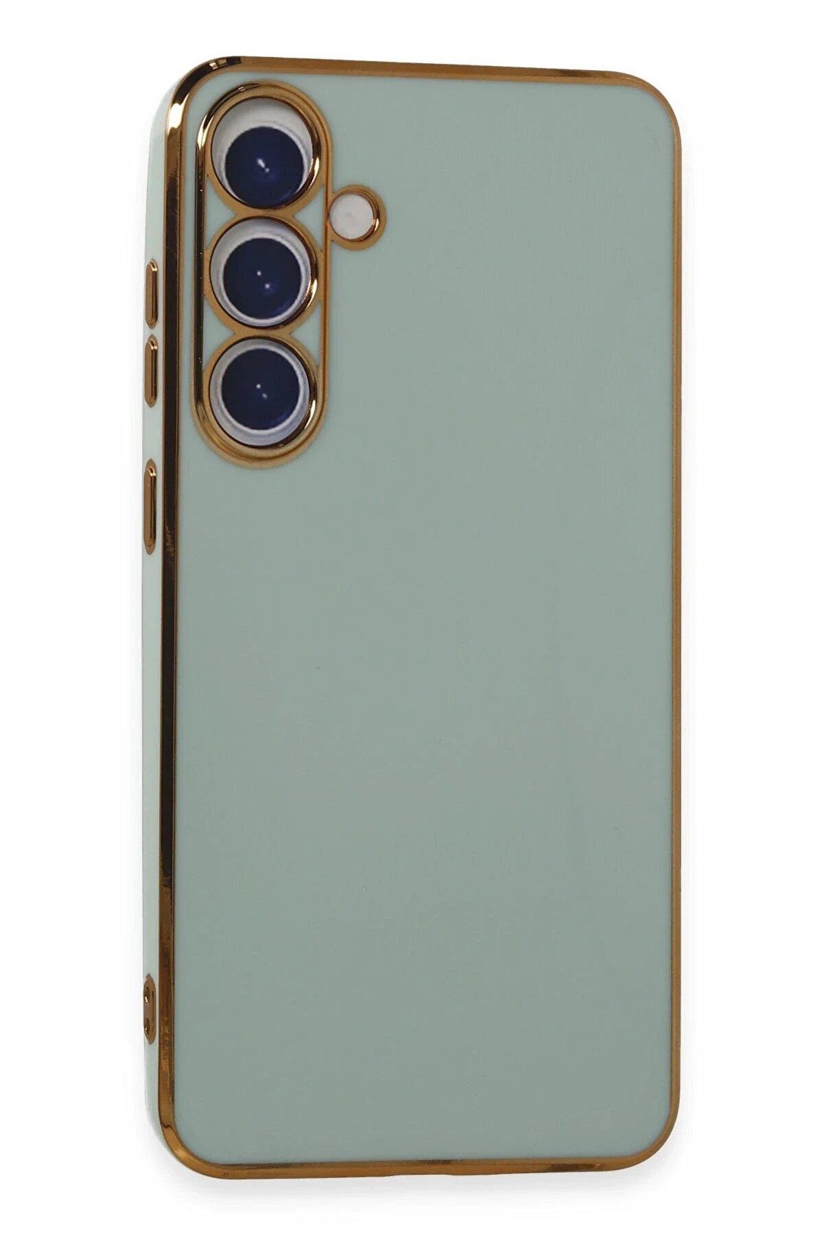 CepteToptan Samsung Galaxy S24 Plus Kılıf Volet Silikon - A&ccedil;ık Yeşil - DROPX3200-6859