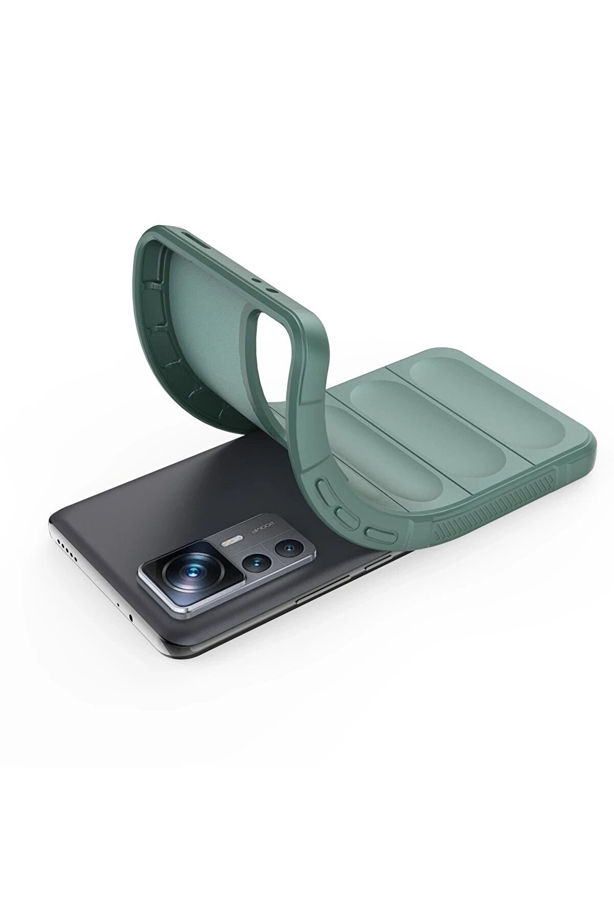 Xi̇aomi̇ Mi̇ 12T Pro Kılıf Opti̇mum Si̇li̇kon - Koyu Yeşi̇l - Dropx4446-5556