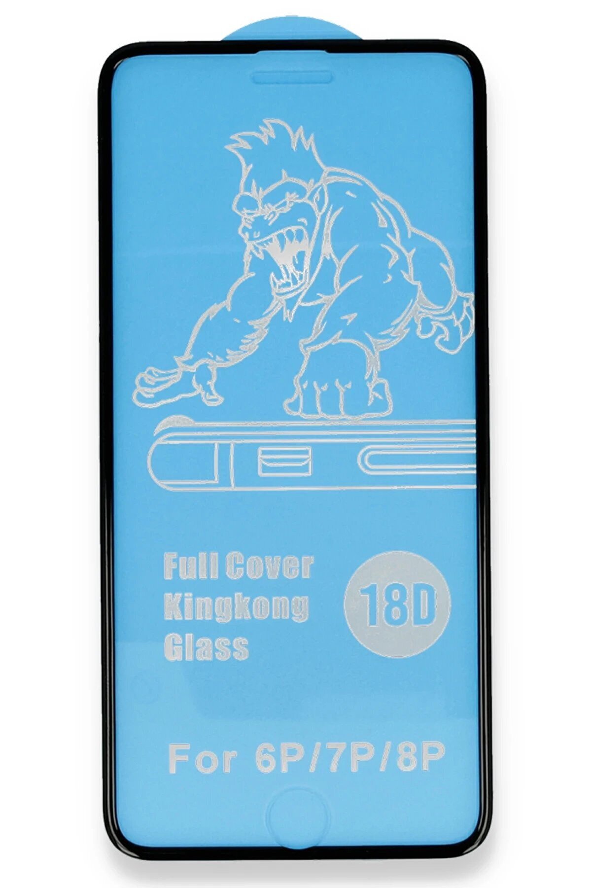 İphone 6 18D Cam Ekran Koruyucu - Si̇yah - Dropx9284-4820