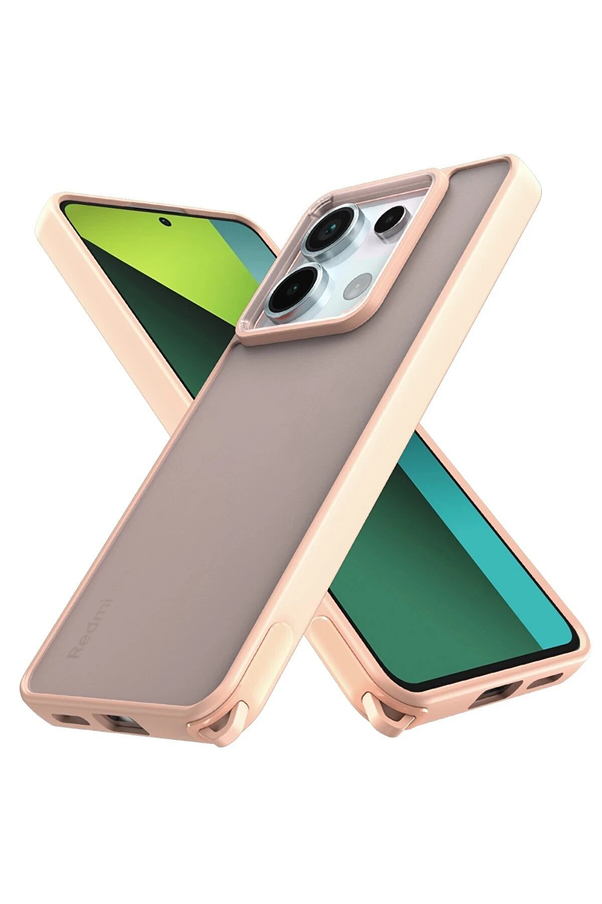 CepteToptan Xiaomi Redmi Note 13 Pro 5G Kılıf Elegant Kapak - Pudra - DROPX1253-8390