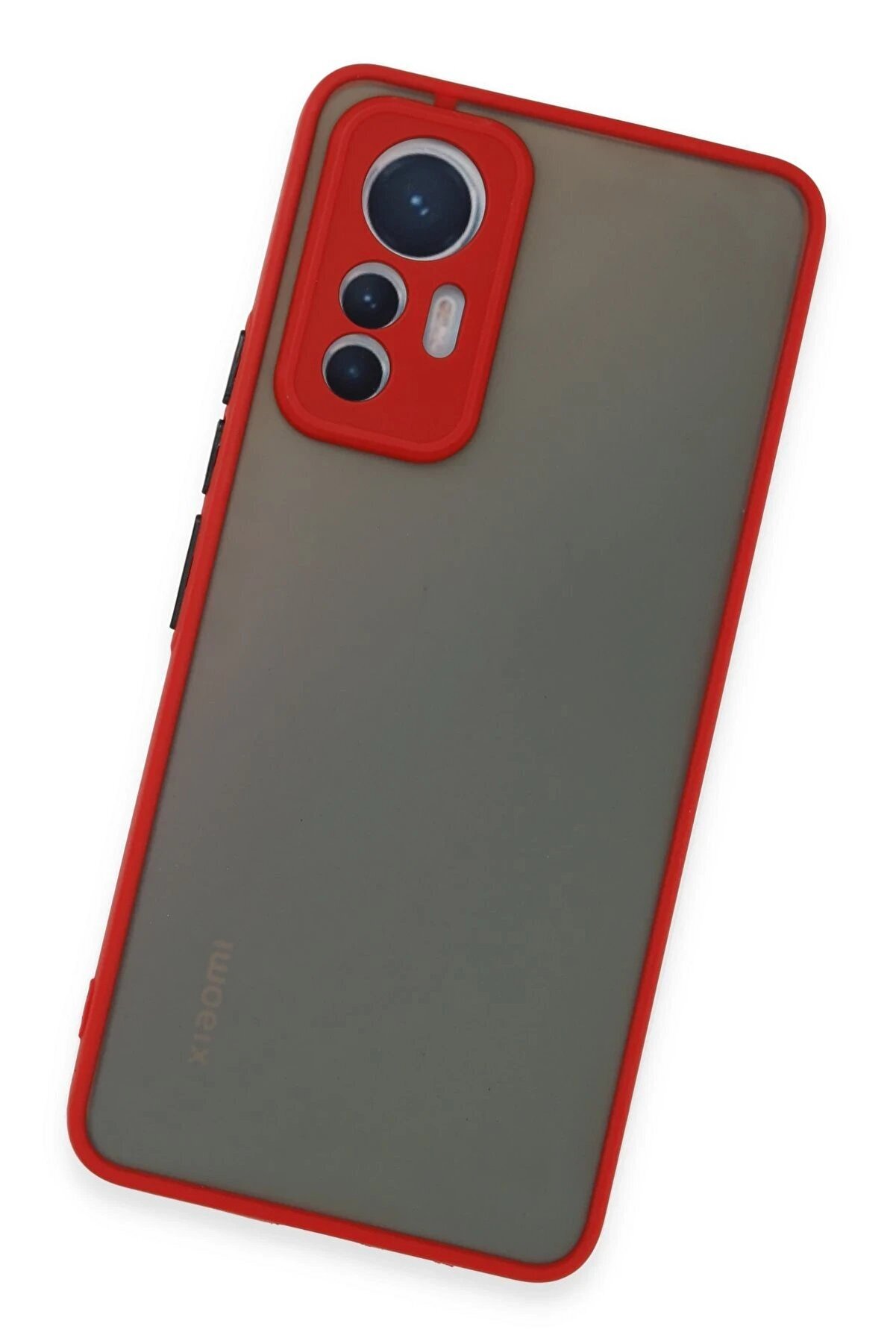 Xi̇aomi̇ Mi̇ 12 Li̇te Kılıf Montreal Si̇li̇kon Kapak - Kırmızı - Dropx3905-1465