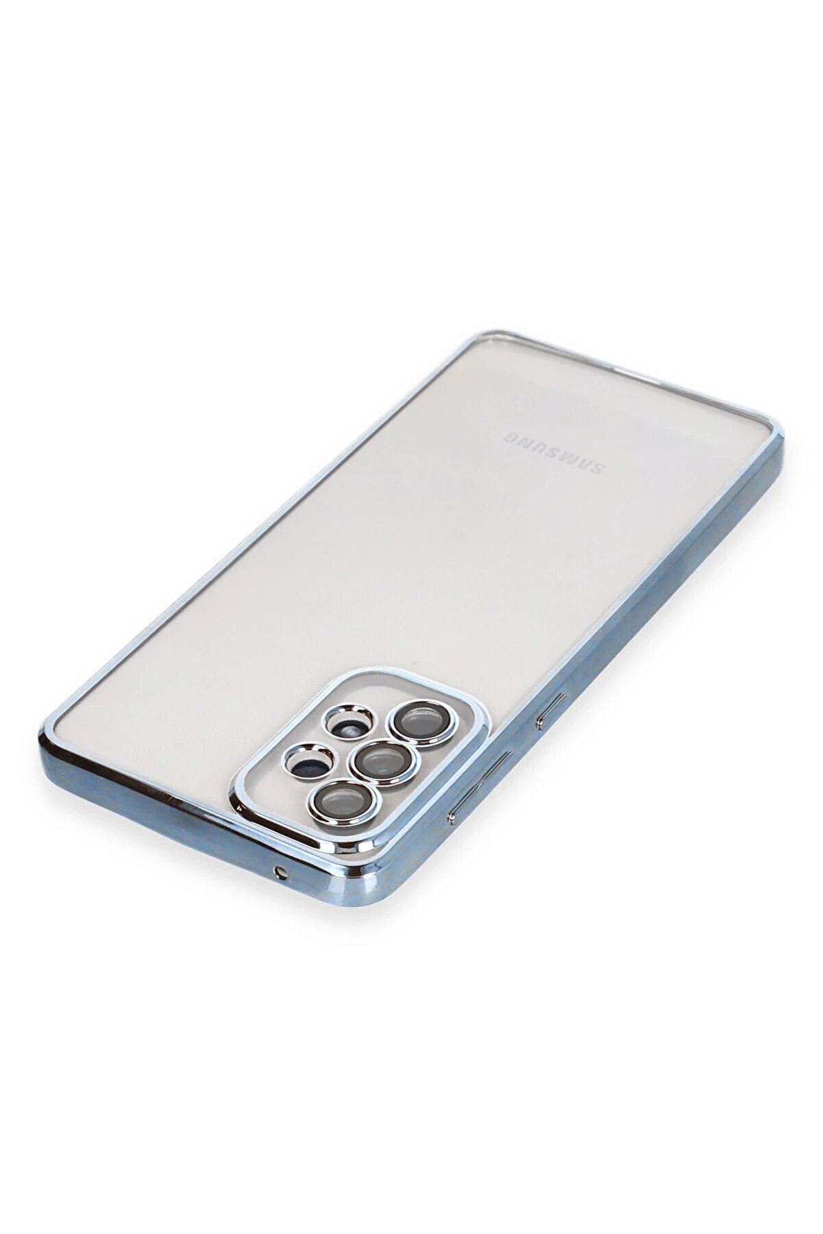 Samsung Galaxy A73 5G Kılıf Lensli̇ Si̇li̇kon - Açık Mavi̇ - Dropx8685-1418