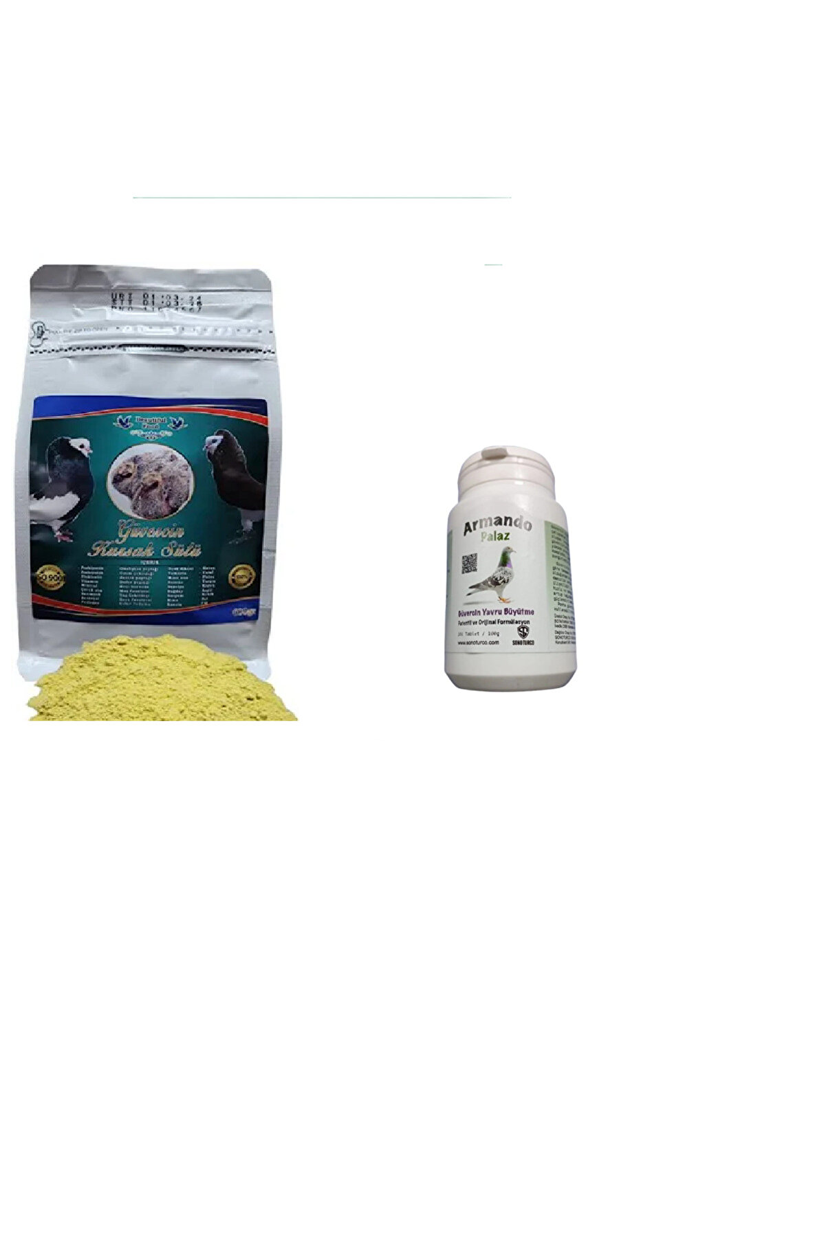 Beauti̇full Yavru G&uuml;verci̇n Elle Besleme Maması 600 Gr + Yavru Hapı Ve Performans 300 Tablet Yavru B&uuml;y&uuml;tme Hapı