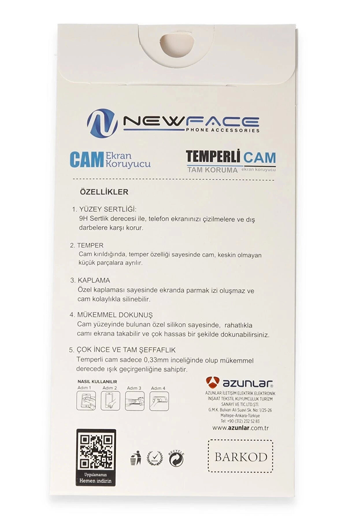 Bfs Xi̇aomi̇ Redmi̇ 10C 3D Anti̇stati̇k Cam Ekran Koruyucu
