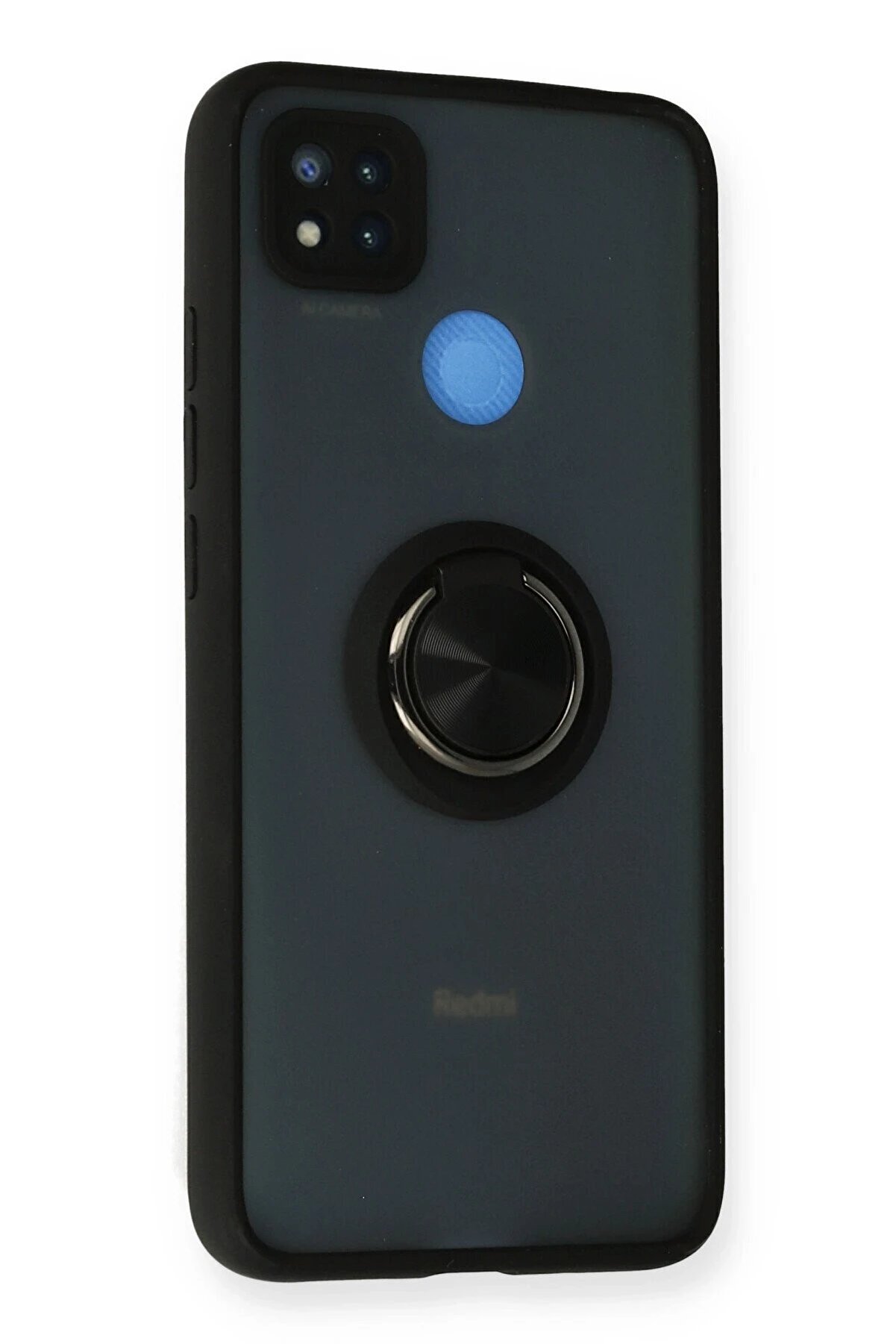 Xi̇aomi̇ Redmi̇ 9C Kılıf Montreal Yüzüklü Si̇li̇kon Kapak - Si̇yah - Dropx4130-5392