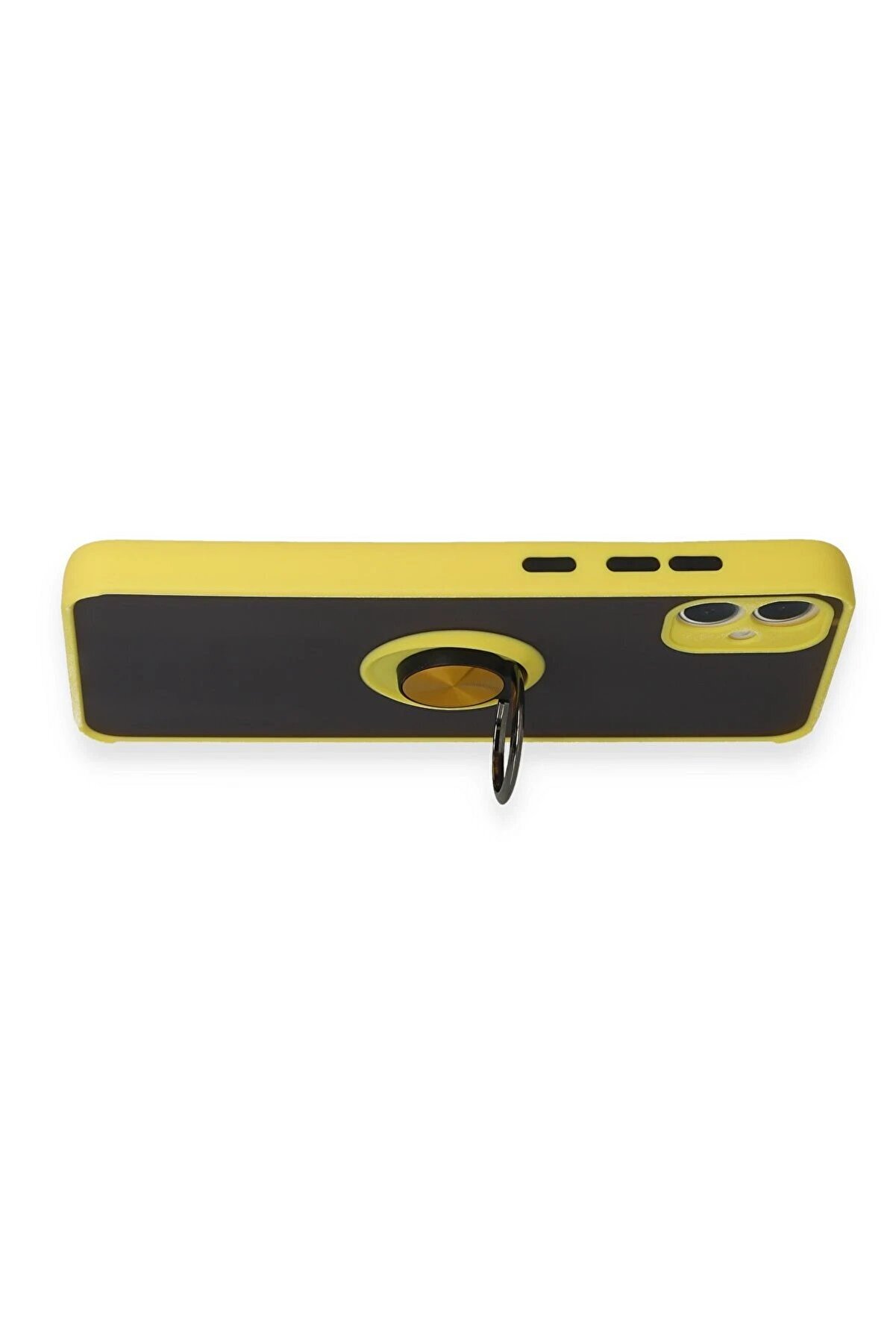 Samsung Galaxy A05 Kılıf Montreal Yüzüklü Si̇li̇kon Kapak - Sarı - Dropx8627-5215