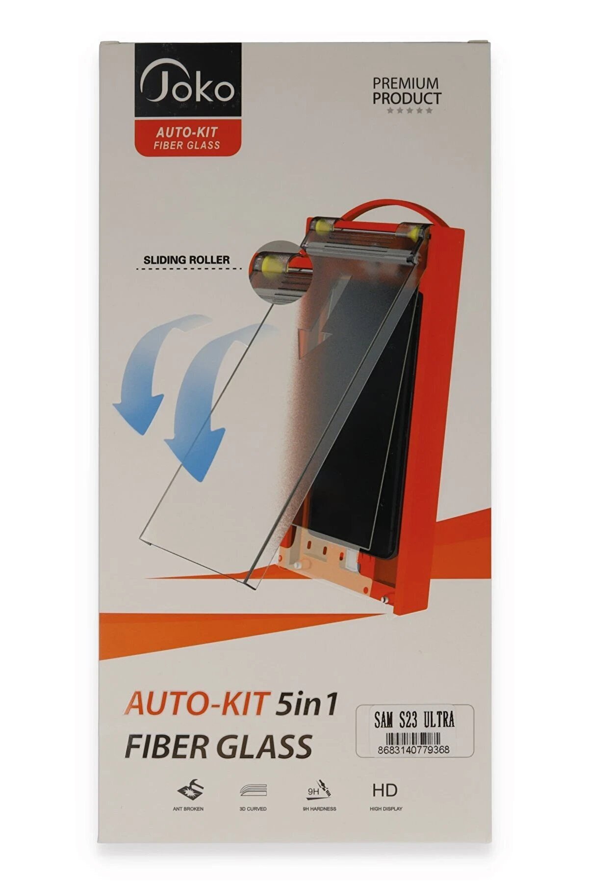 CepteToptan Samsung Galaxy S23 Ultra 5in1 Fiber Hayalet Cam Ekran Koruyucu - DROPX4826-5792