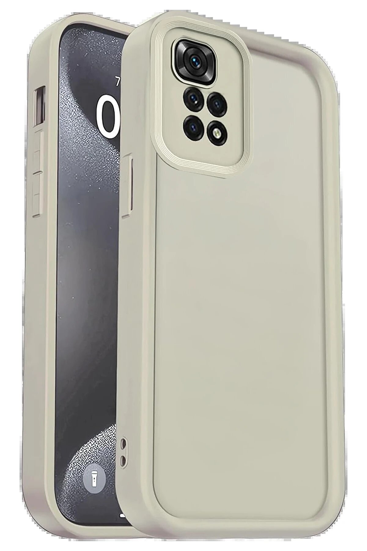 CepteToptan Xiaomi Redmi 10 2022 Kılıf Viera Silikon - Krem - DROPX1698-3382