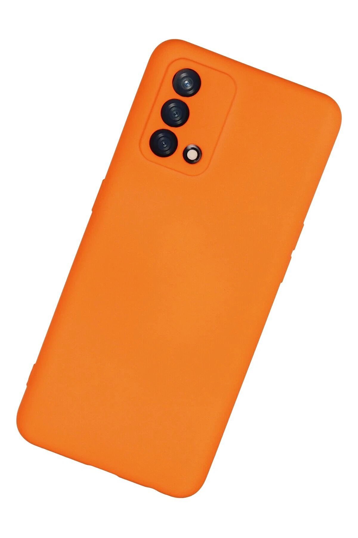 Oppo A74 4G Kılıf Nano İ&ccedil;i̇ Kadi̇fe Si̇li̇kon - Turuncu - Dropx1872-6810