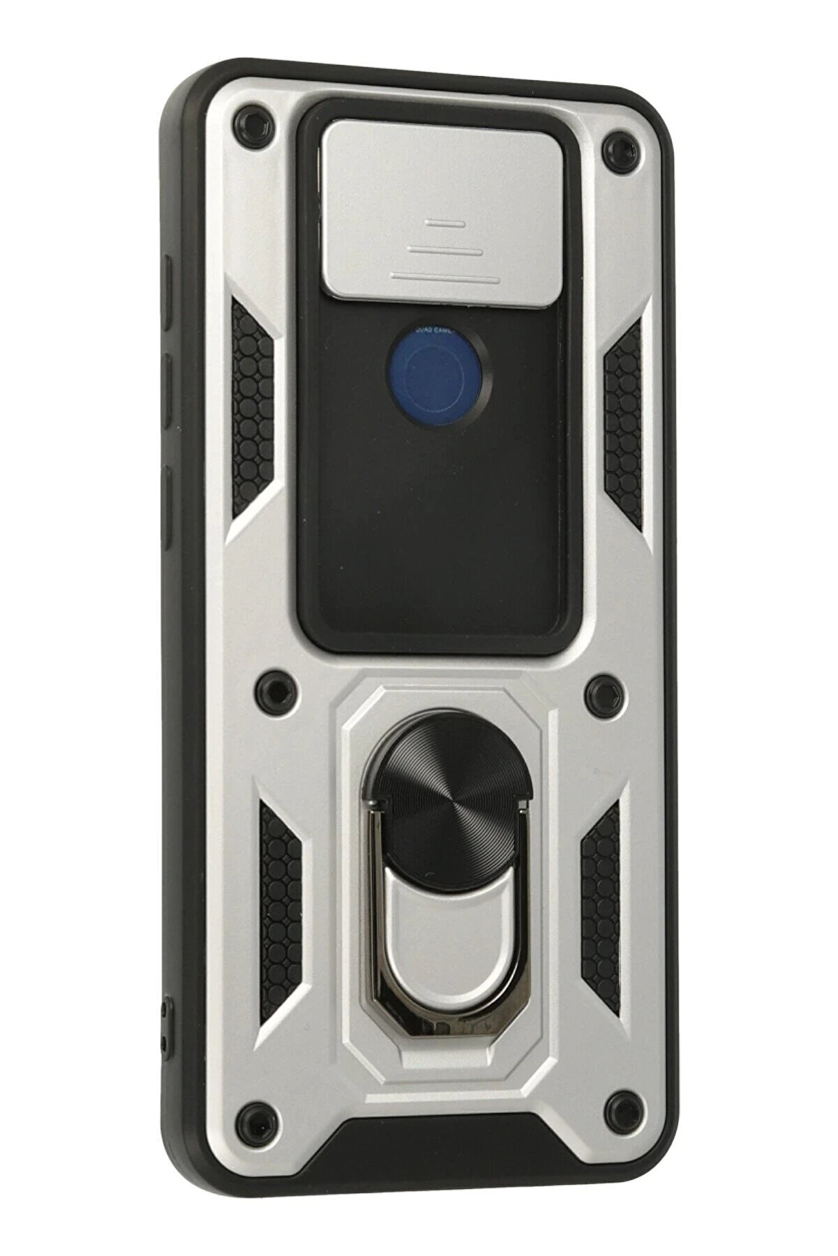 Xi̇aomi̇ Redmi̇ Note 9 Kılıf Pars Lens Y&uuml;z&uuml;kl&uuml; Si̇li̇kon - G&uuml;m&uuml;ş - Dropx8999-6617