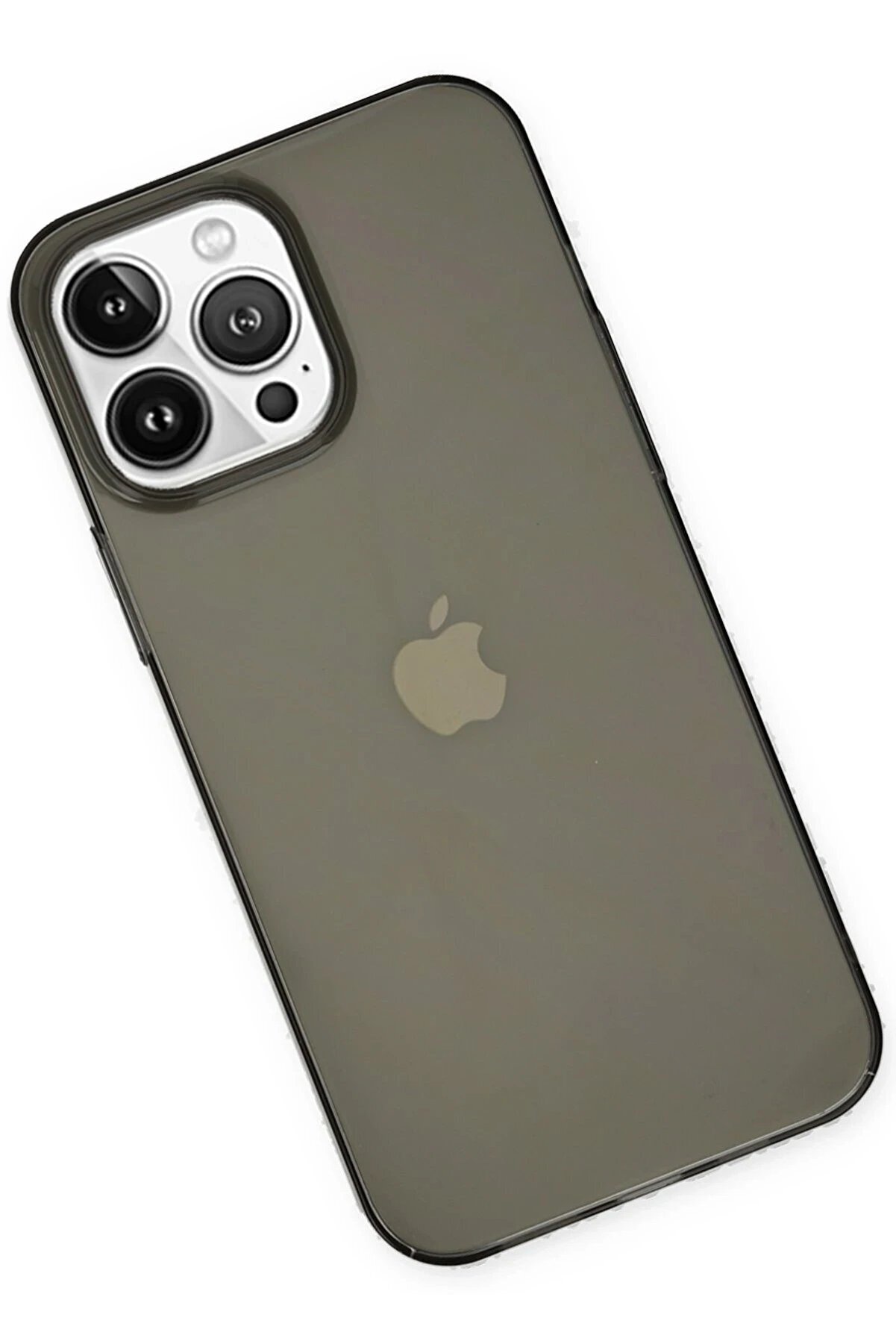 İphone 14 Pro Kılıf Pc Sert Şeffaf Kapak - Si̇yah - Dropx1117-8607