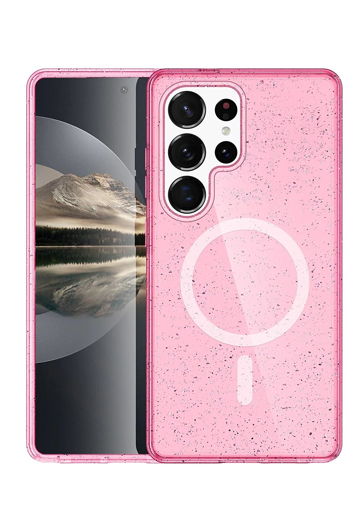 Samsung Galaxy S25 Ultra Star Magsafe Kapak - Pembe - Dropx8808-9765