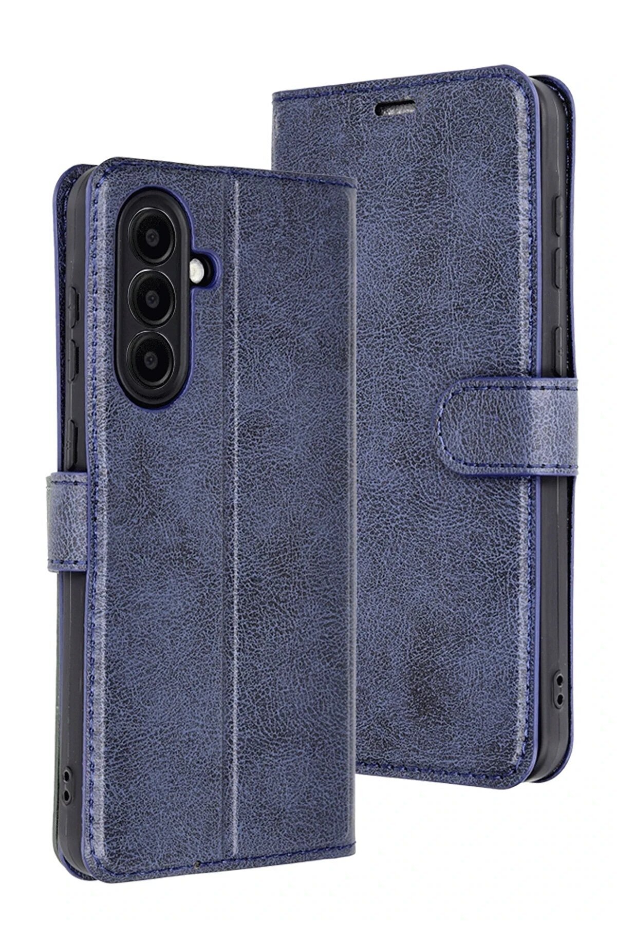 CepteToptan Samsung Galaxy A26 Kılıf Trend S Plus Kapaklı Kılıf - Lacivert - DROPX8273-4810