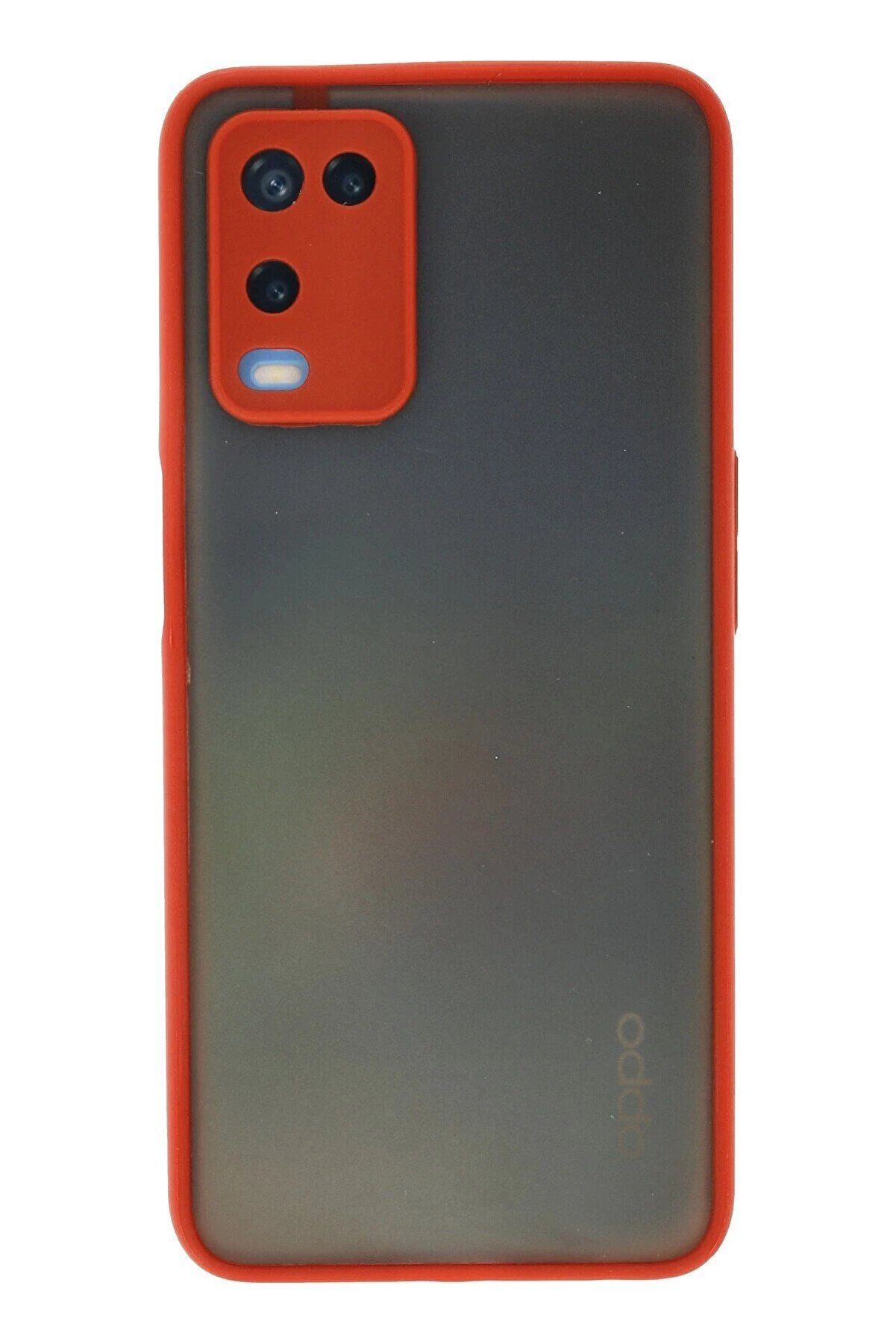 CepteToptan Oppo A54 4G Kılıf Montreal Silikon Kapak - Kırmızı - DROPX7050-5117