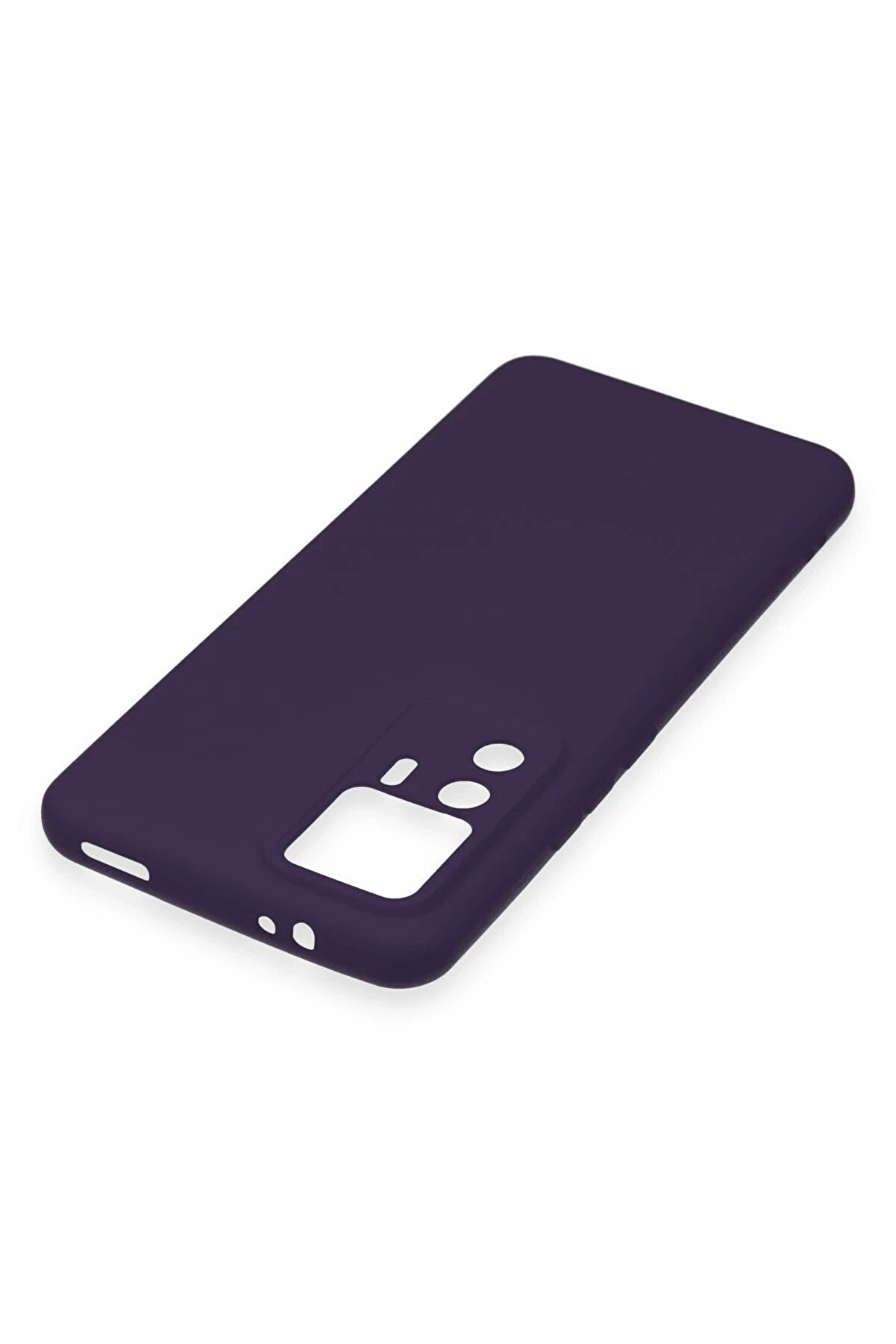 Xi̇aomi̇ Mi̇ 12T Pro Kılıf Nano İçi̇ Kadi̇fe Si̇li̇kon - Mor - Dropx4805-9935