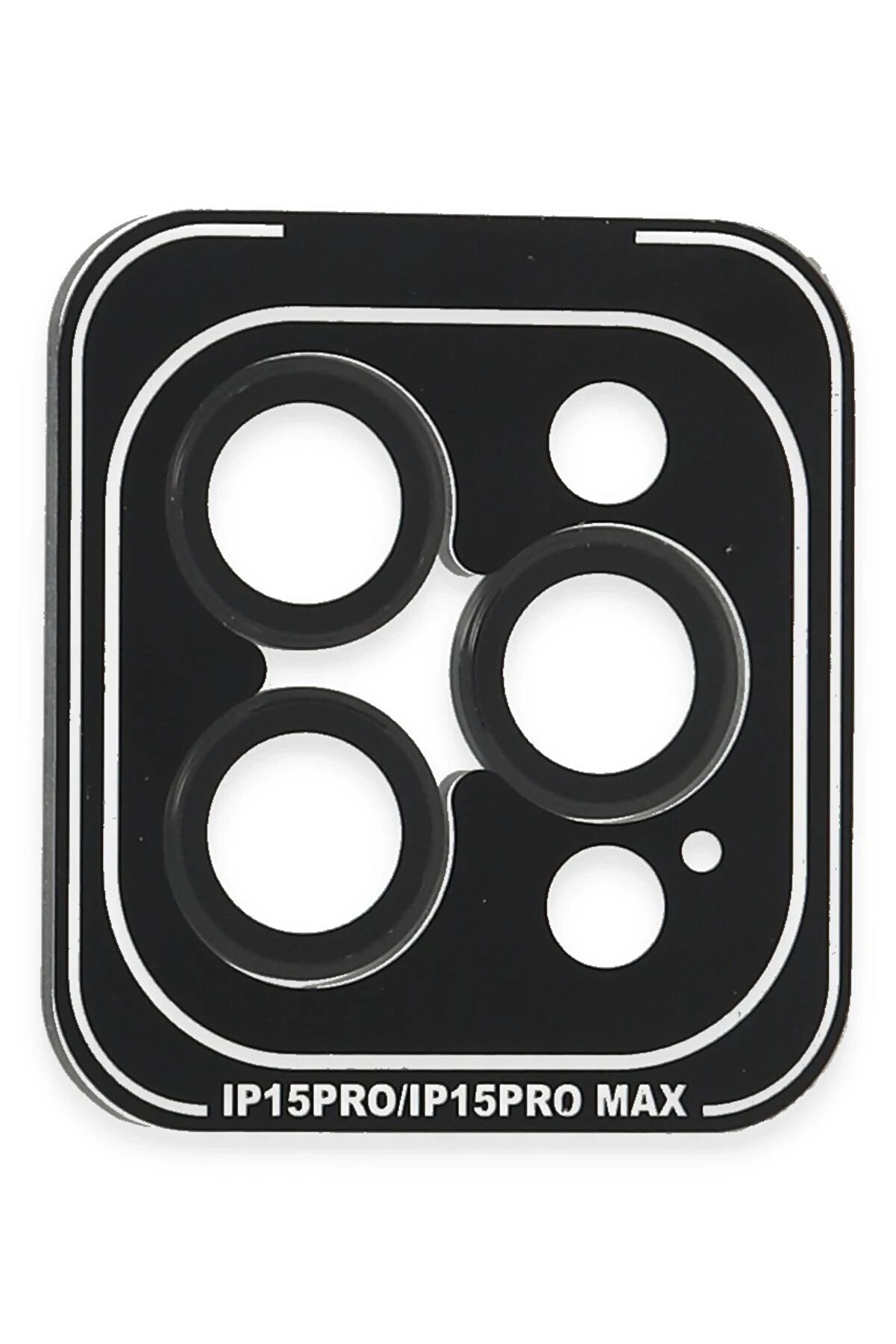 CepteToptan iPhone 15 Pro Max PVD Metal Kamera Lens - Siyah - DROPX8390-6713