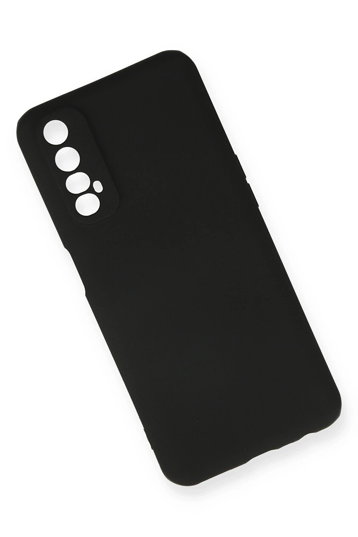 Realme 7 Kılıf Fi̇rst Si̇li̇kon - Si̇yah - Dropx5473-4521