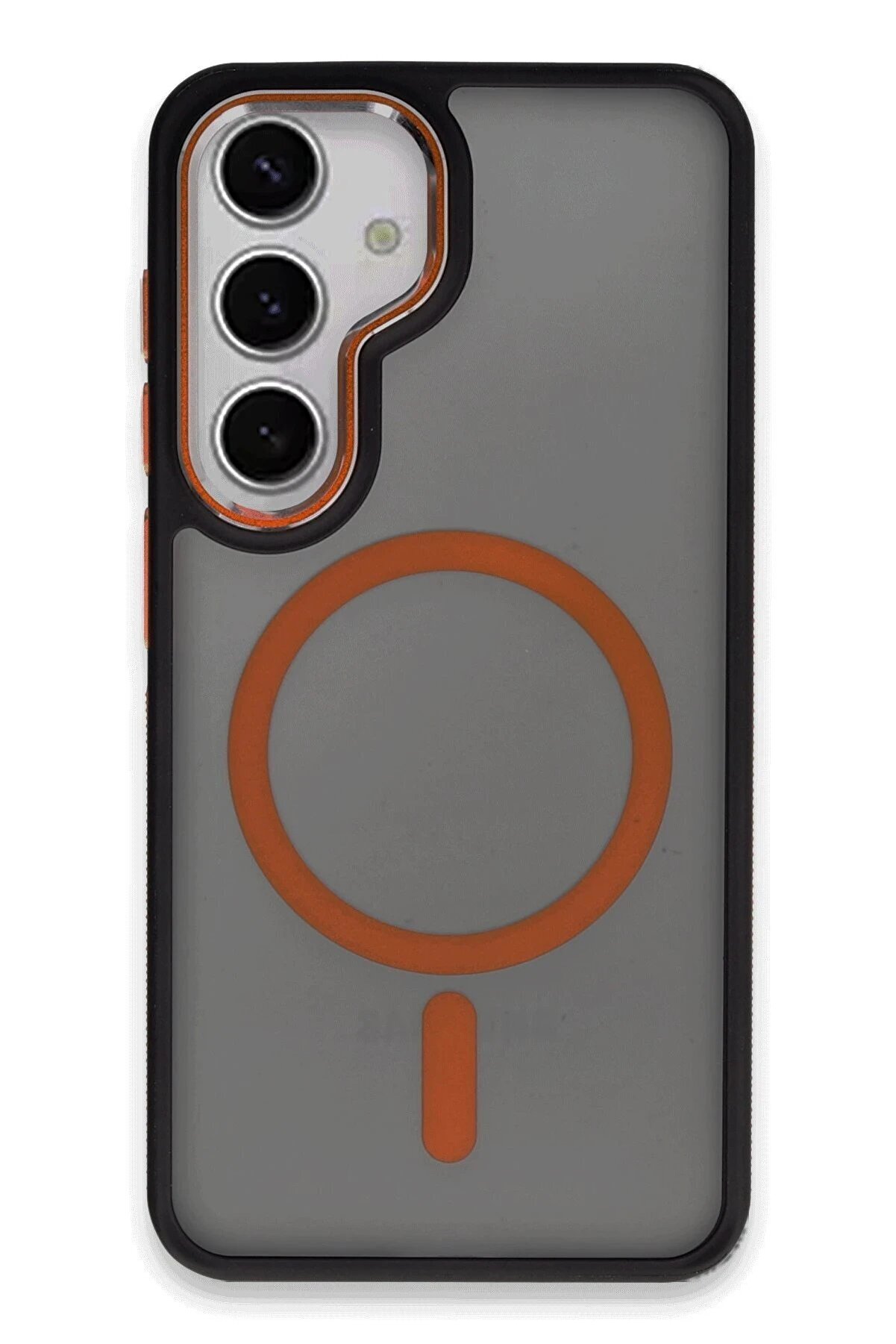 Samsung Galaxy S24 Wi̇nner Magsafe Kapak - Turuncu - Dropx7074-6691