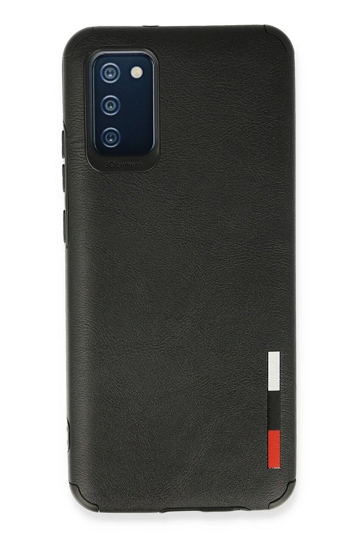 CepteToptan Samsung Galaxy A02S Kılıf Loop Deri Silikon - Siyah - DROPX7957-8046