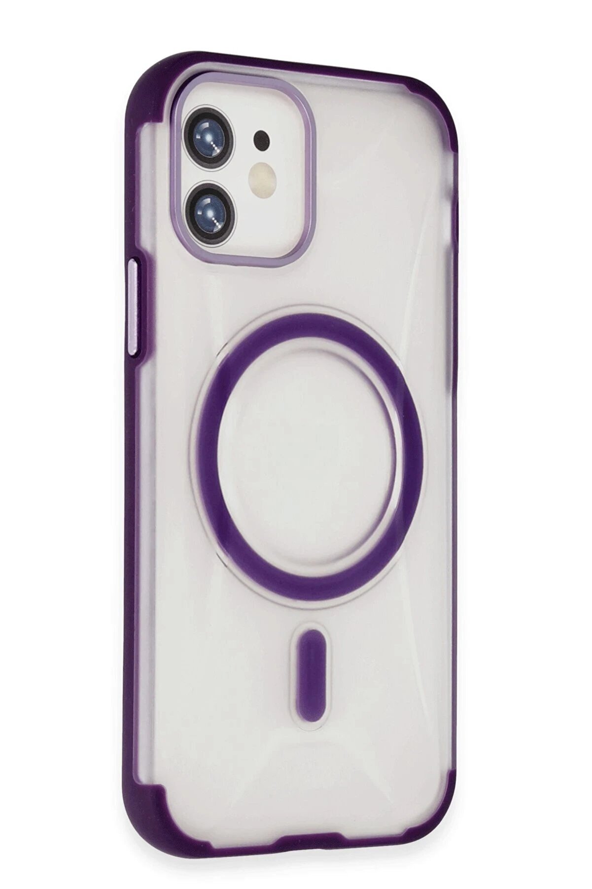 İphone 11 Hi̇lton Magsafe Kapak - Deri̇n Mor - Dropx6183-5441