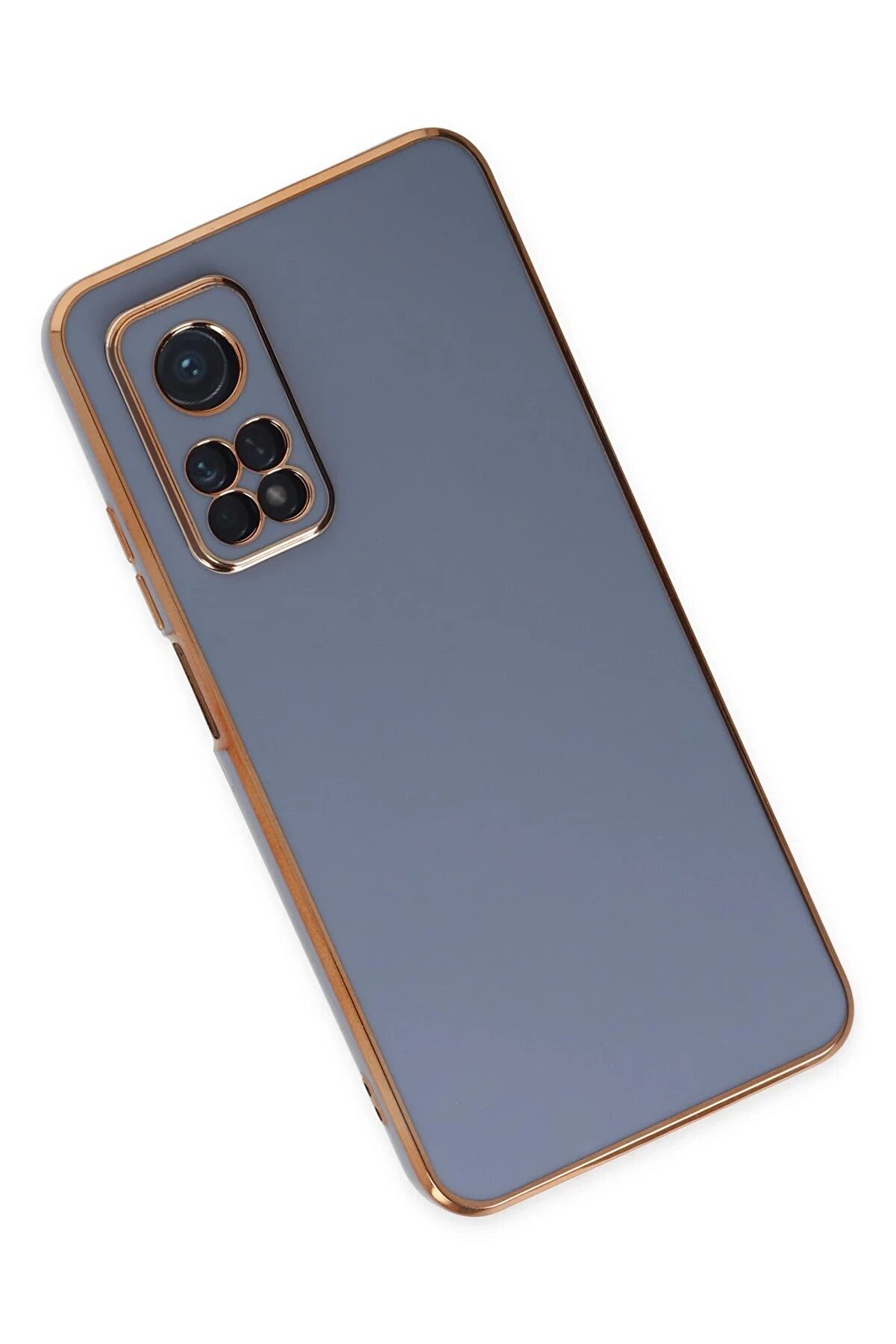 Xi̇aomi̇ Mi̇ 10T Kılıf Volet Si̇li̇kon - Mavi̇