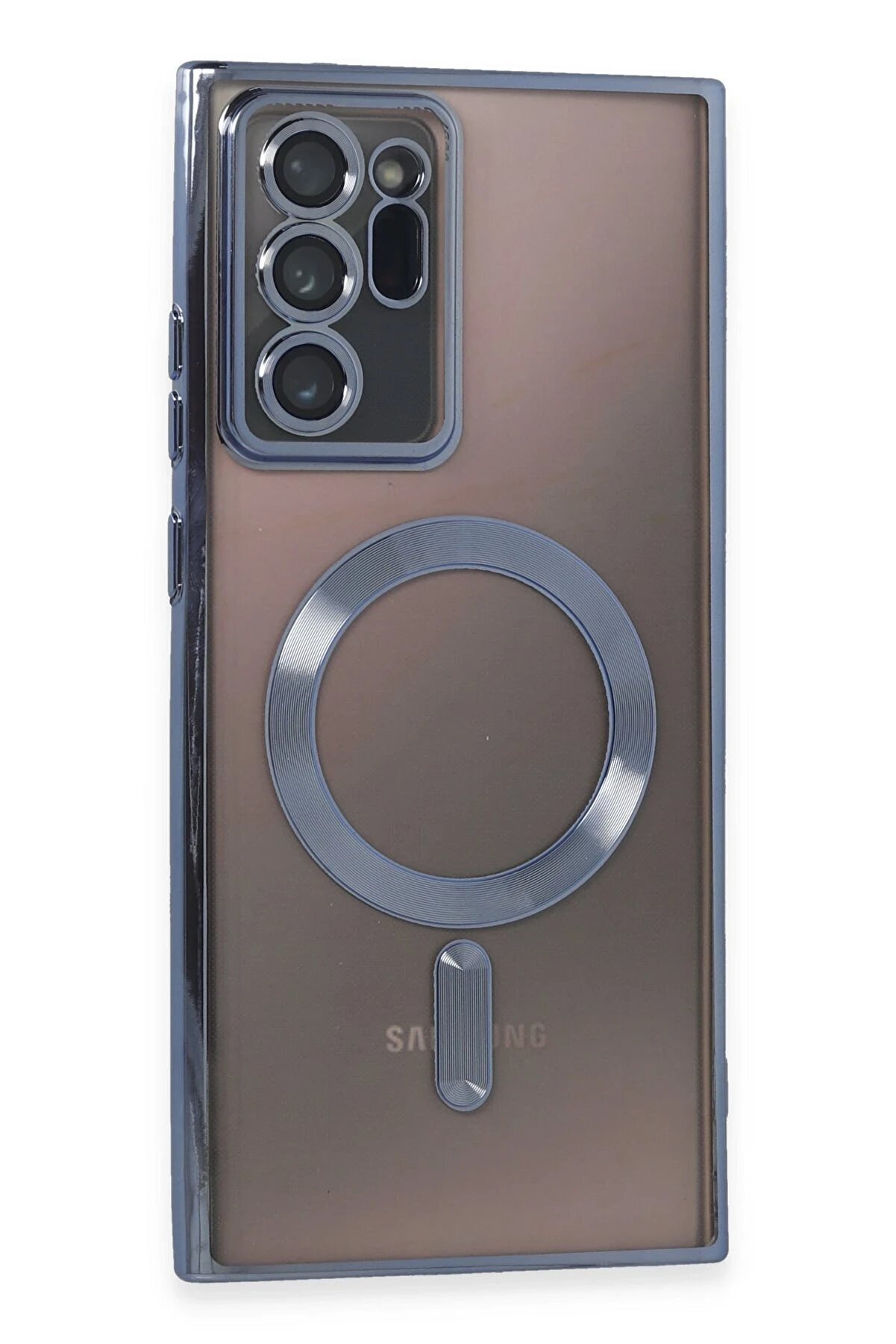 CepteToptan Samsung Galaxy Note 20 Ultra Kılıf Kross Magneticsafe Kapak - Sierra Blue - DROPX6716-1951