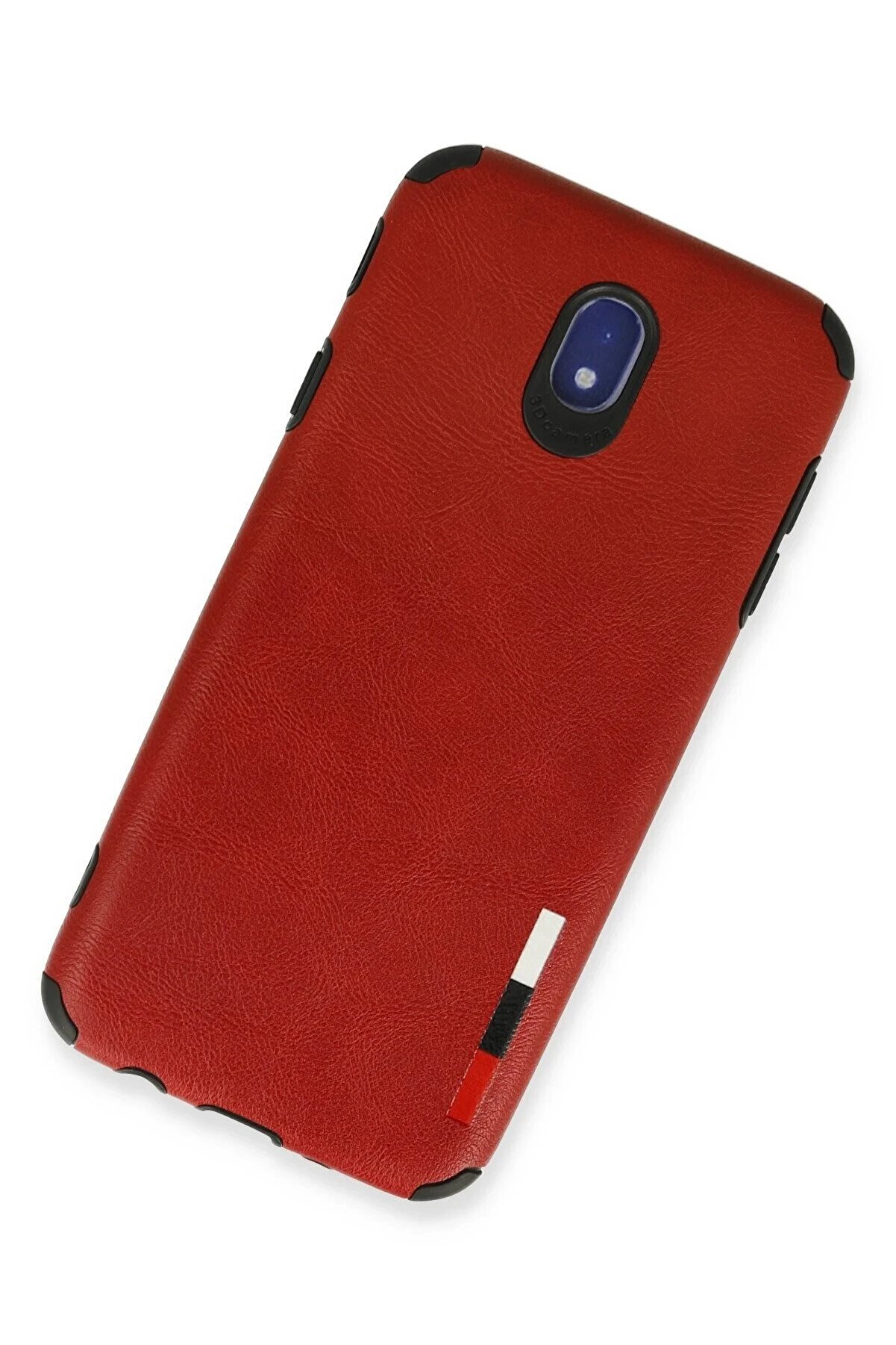 Samsung Galaxy J7 Pro / J730 Kılıf Loop Deri̇ Si̇li̇kon - Kırmızı - Dropx3659-4548