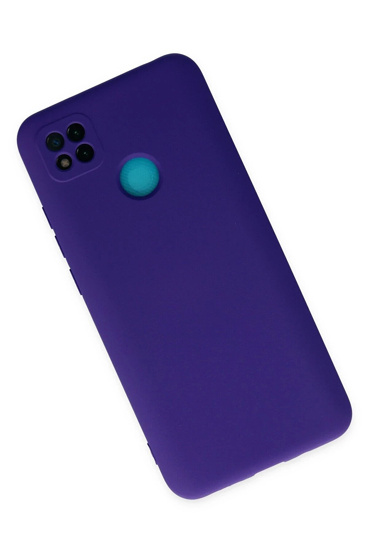 Xi̇aomi̇ Redmi̇ 9C Kılıf Nano İçi̇ Kadi̇fe Si̇li̇kon - Mor - Dropx8439-3324