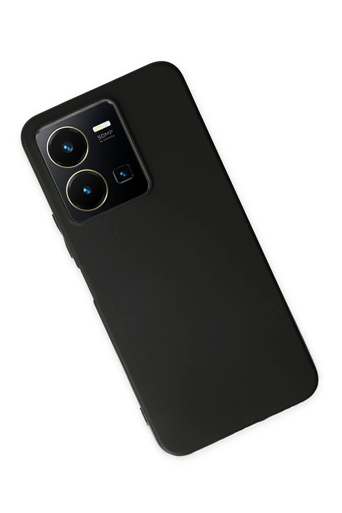 Vi̇vo Y35 Kılıf Fi̇rst Si̇li̇kon - Si̇yah - Dropx7039-8307