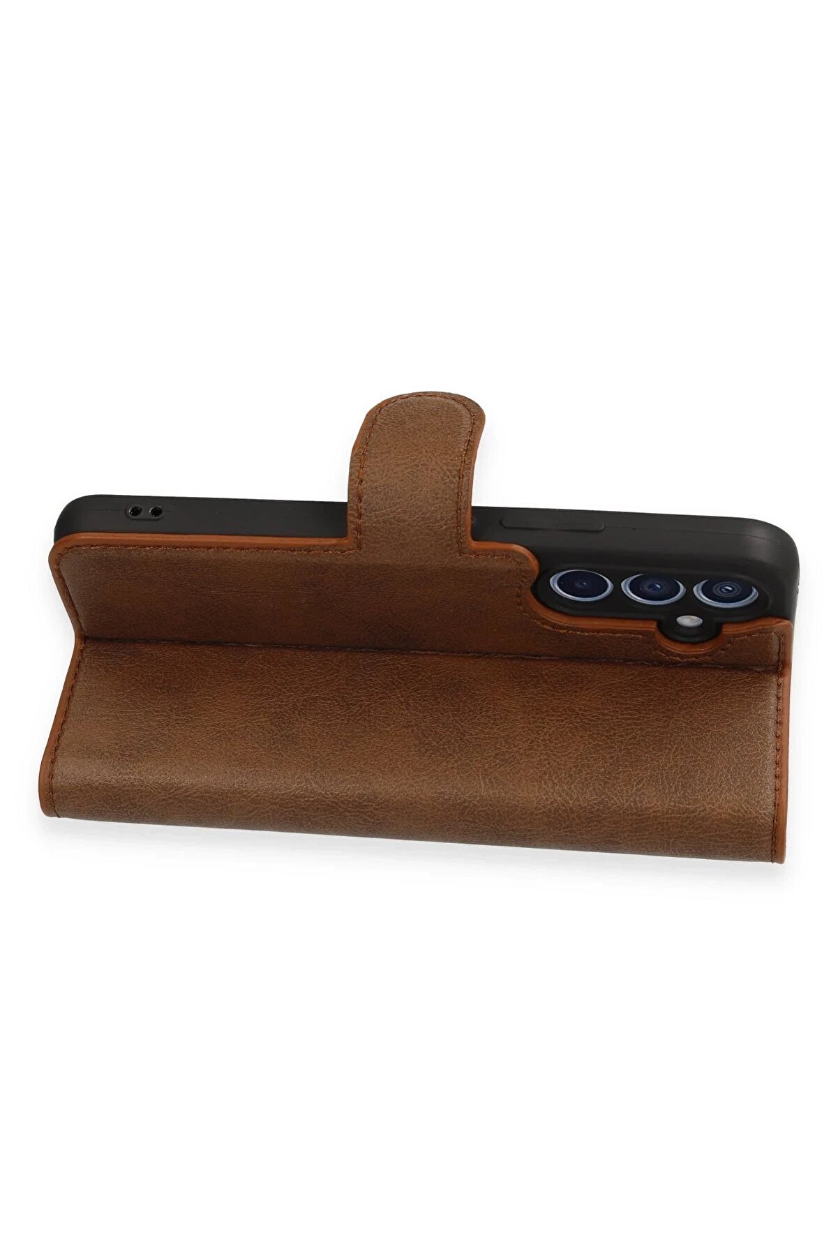 Samsung Galaxy A34 5G Kılıf Trend S Plus Kapaklı Kılıf - Taba - Dropx4483-8918