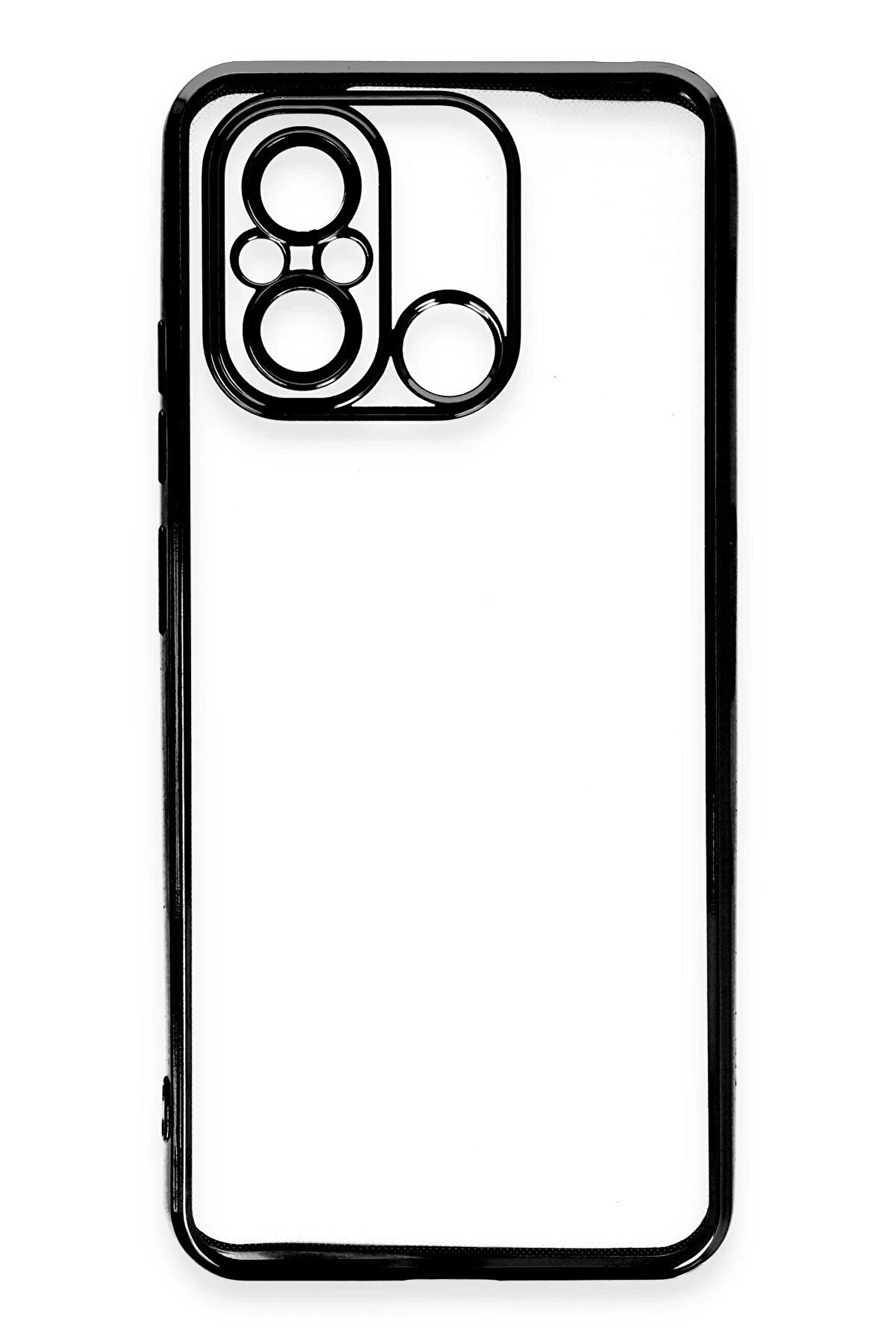 Xi̇aomi̇ Redmi̇ 12C Kılıf Lensli̇ Si̇li̇kon - Si̇yah - Dropx2159-1559