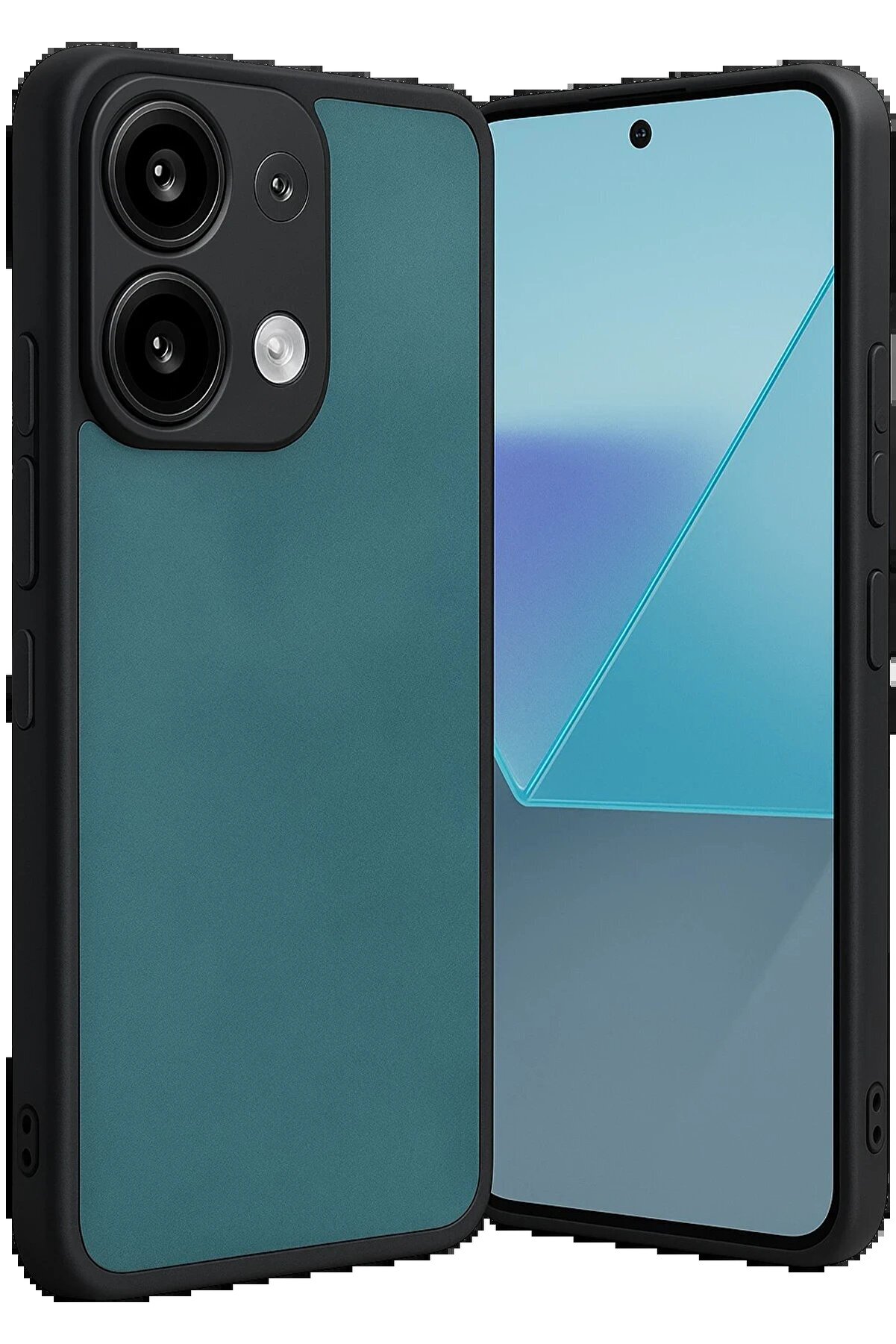 CepteToptan Xiaomi Redmi Note 13 Pro 5G Kılıf Aras Deri Kapak - A&ccedil;ık Yeşil - DROPX4843-1844