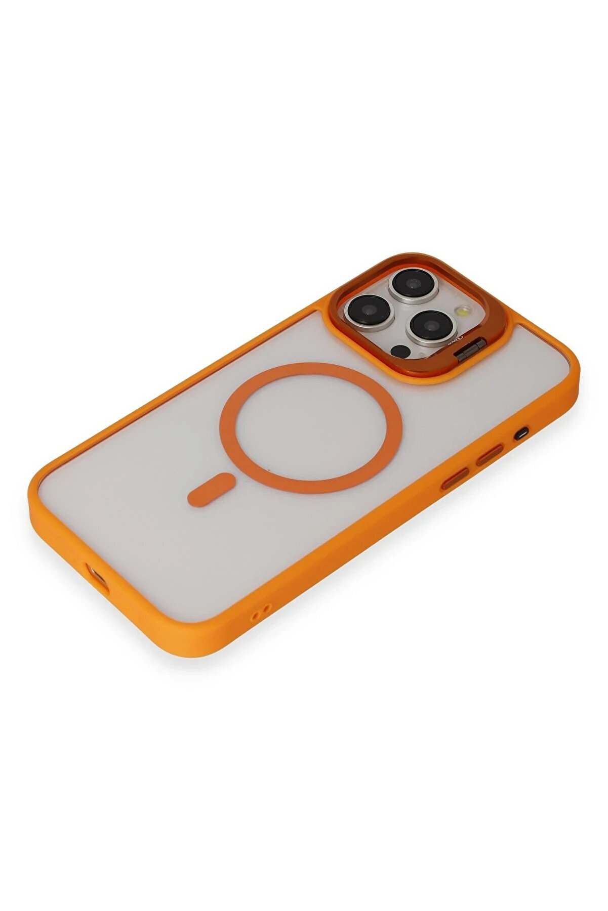 İphone 15 Pro Kılıf Roblox Lens Magsafe Standlı Kapak - Turuncu - Dropx3744-4290