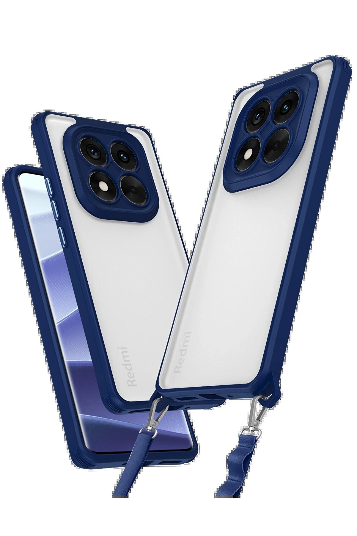 CepteToptan Xiaomi Redmi Note 14 Pro 5G Kılıf Penta Silikon Kılıf - Lacivert - DROPX2214-2294