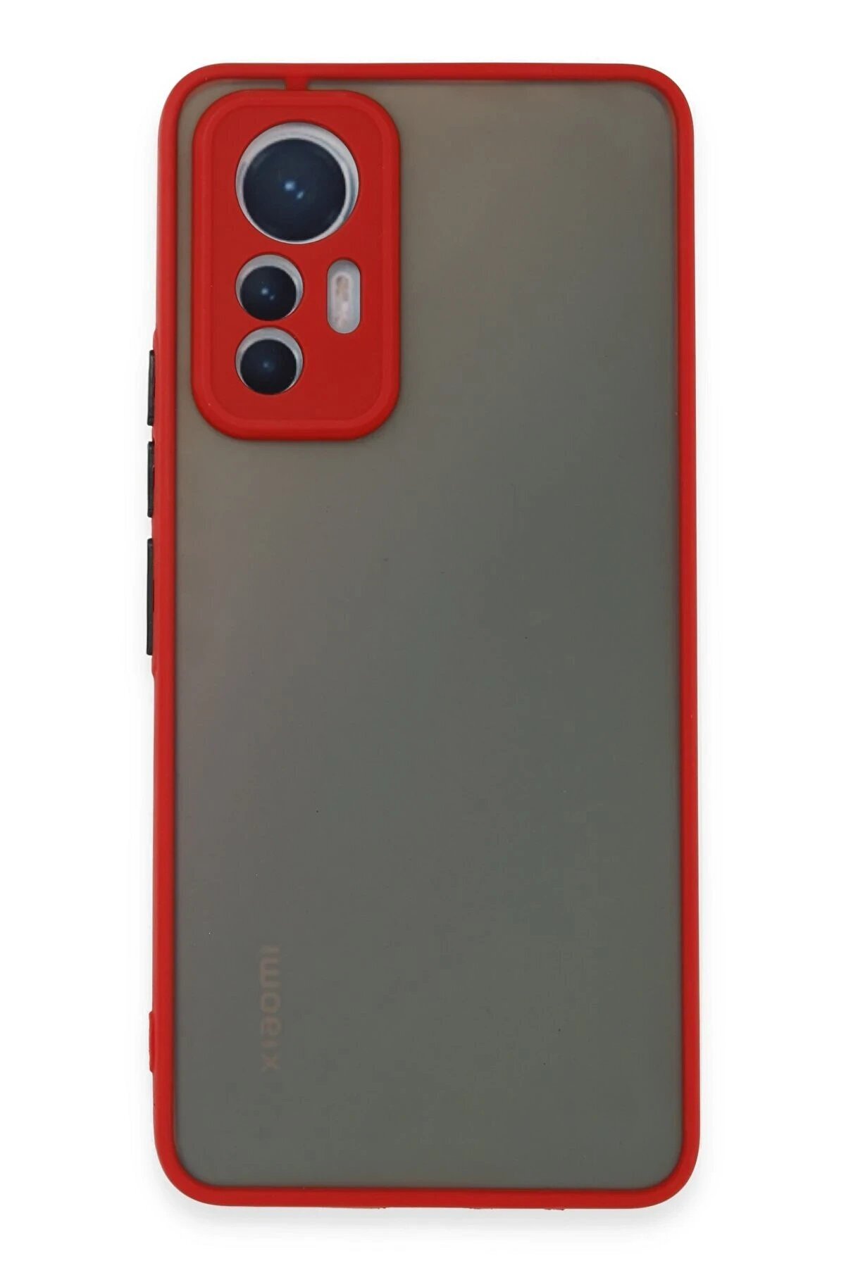 CepteToptan Xiaomi Mi 12 Lite Kılıf Montreal Silikon Kapak - Kırmızı - DROPX3905-1465