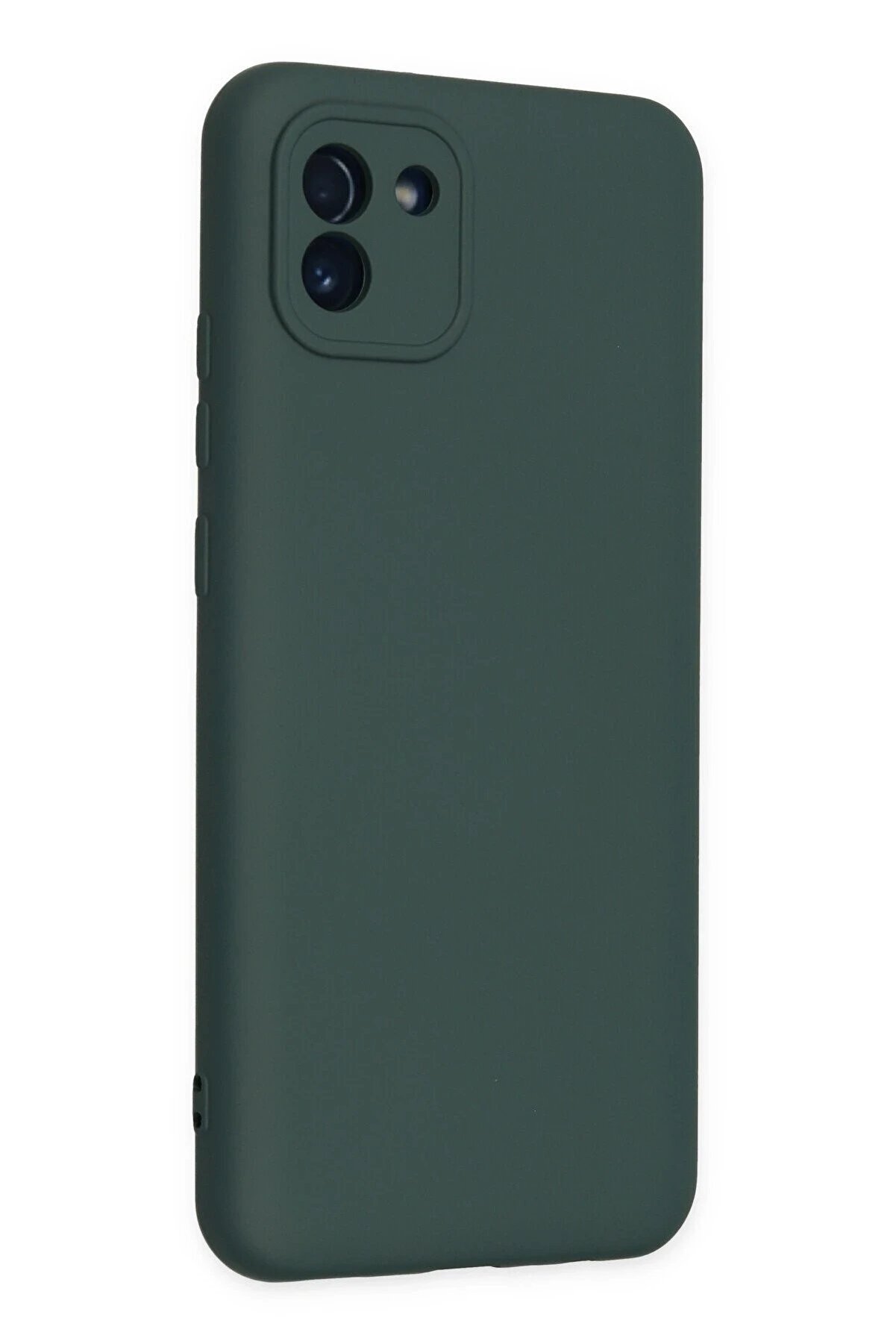 Samsung Galaxy A03 Kılıf Nano İ&ccedil;i̇ Kadi̇fe Si̇li̇kon - Koyu Yeşi̇l - Dropx2161-1673
