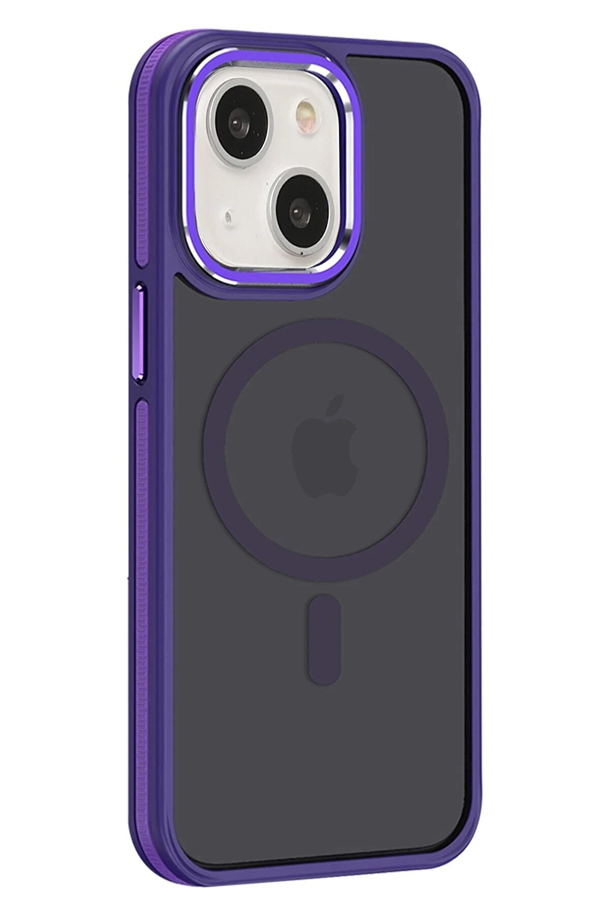 CepteToptan iPhone 14 Winner Magsafe Kapak - Derin Mor - DROPX9014-7756