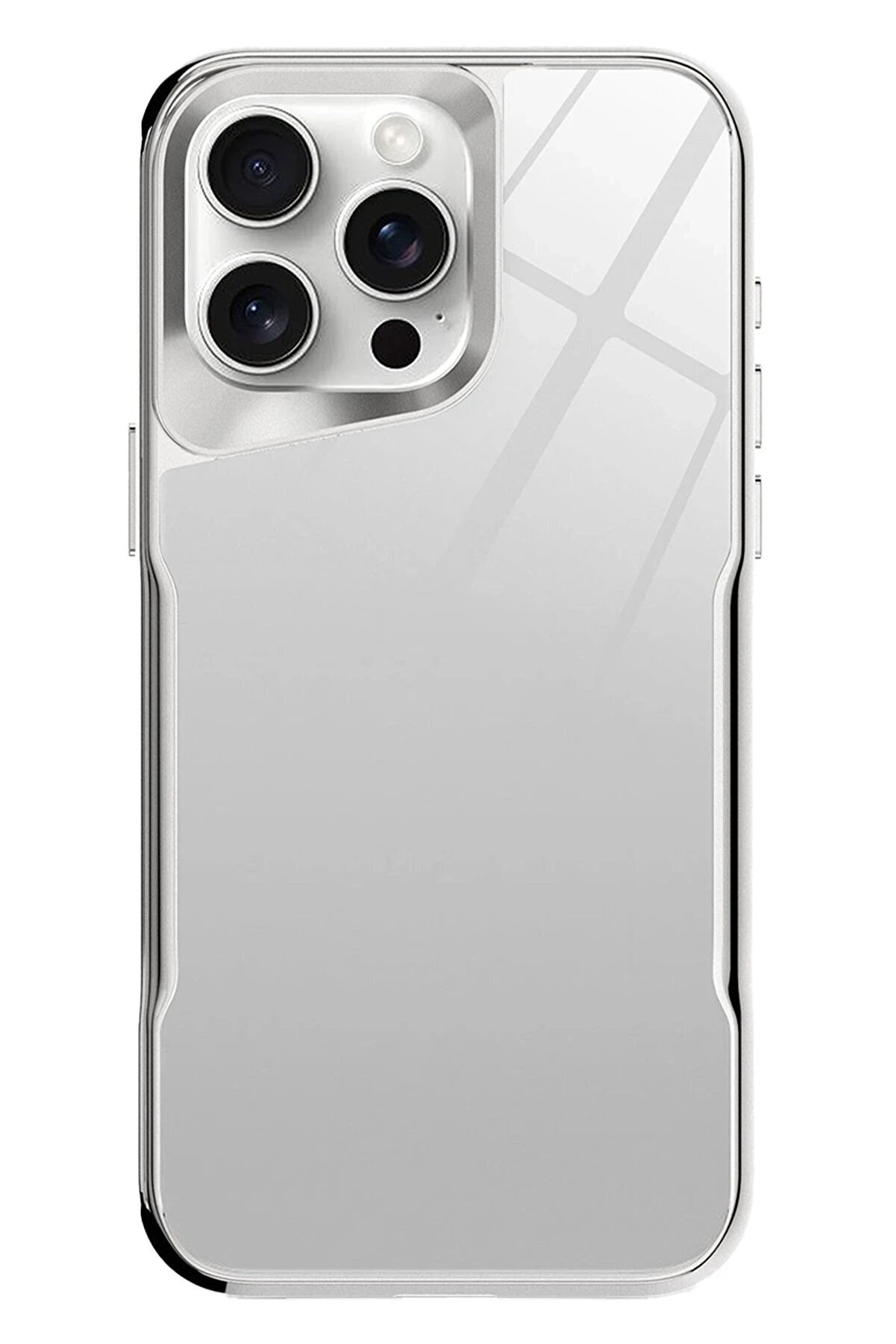 CepteToptan iPhone 14 Pro Craft Kapak - Gümüş - DROPX7647-6798