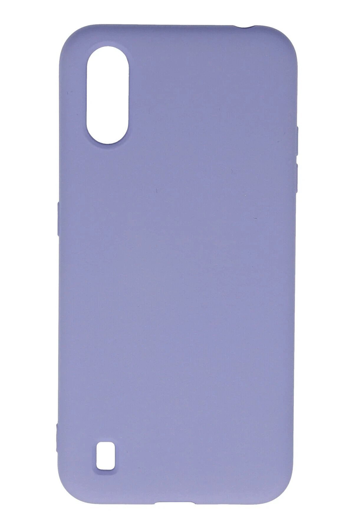 CepteToptan Samsung Galaxy A01 Kılıf Nano içi Kadife Silikon - Lila - DROPX9370-4301
