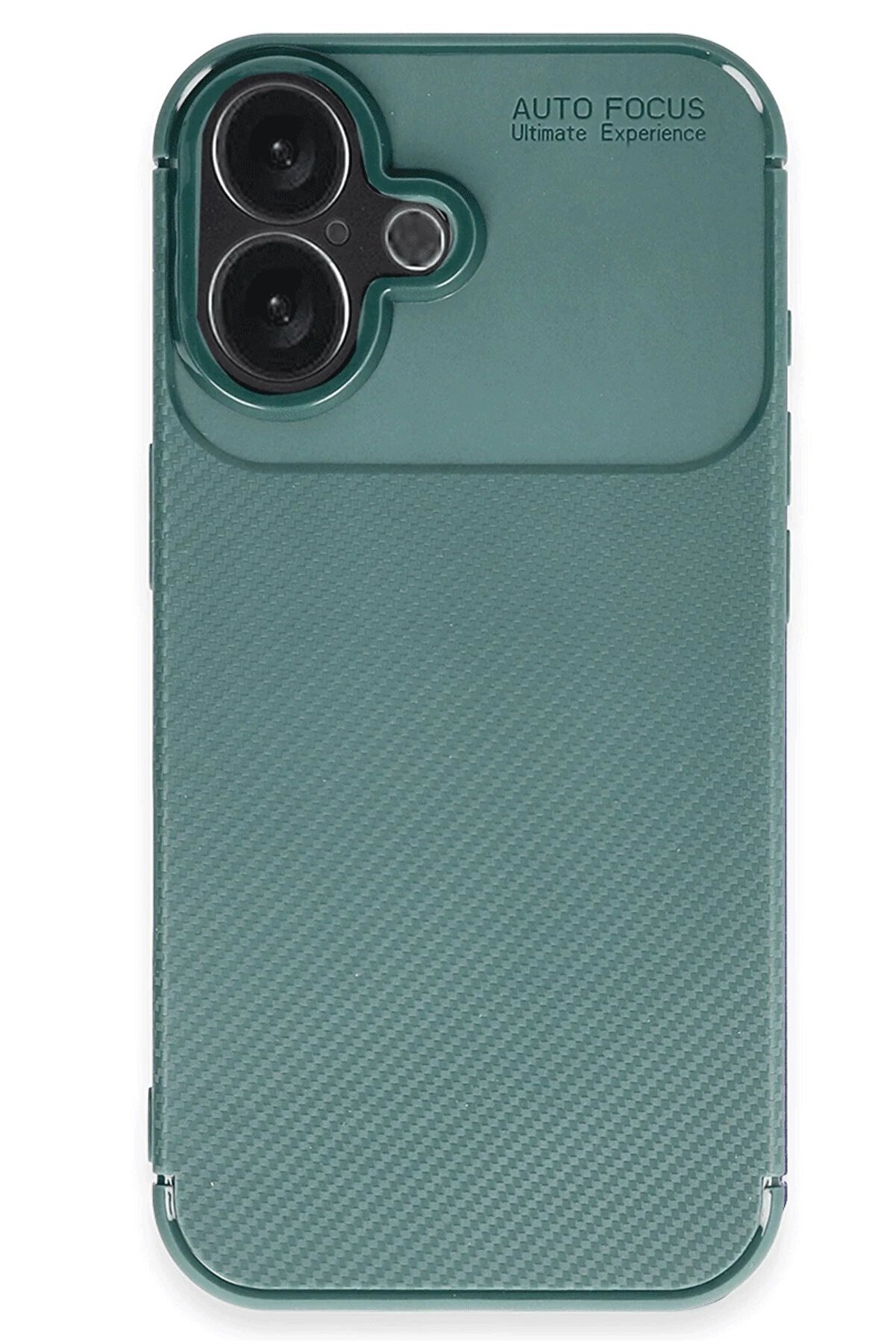 İphone 16 Kılıf Auto Focus Karbon Kapak - Koyu Yeşi̇l - Dropx7883-7043