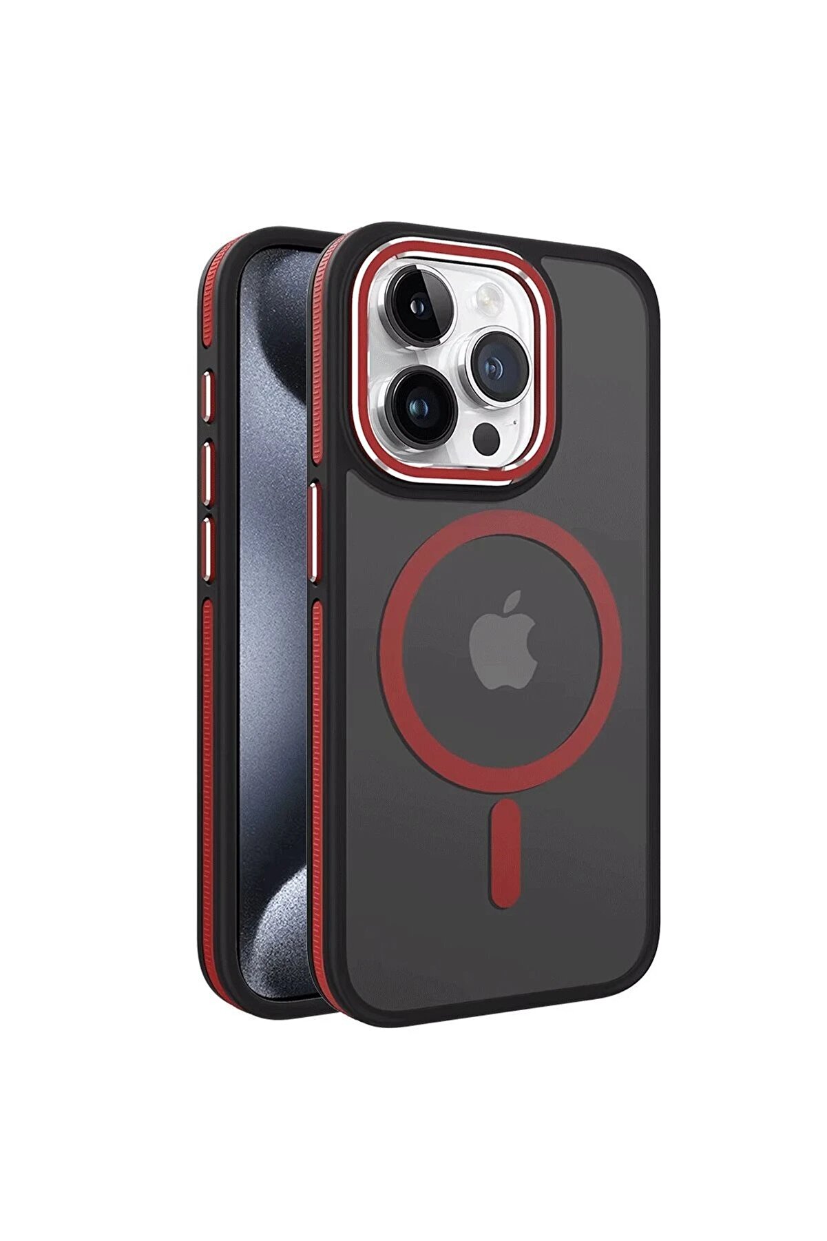 CepteToptan iPhone 13 Pro Max Winner Magsafe Kapak - Kırmızı - DROPX4733-7937