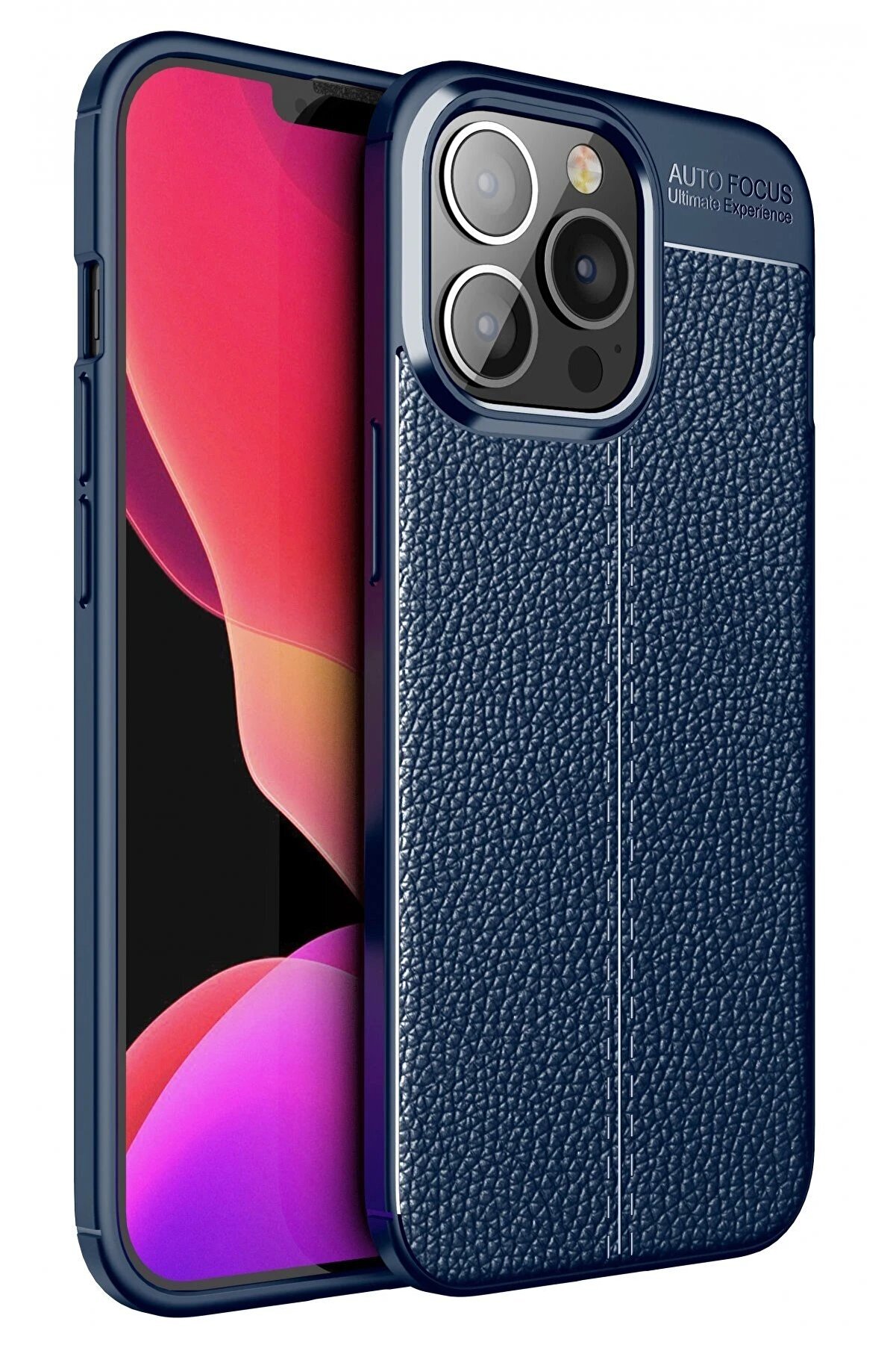 CepteToptan iPhone 13 Pro Kılıf Auto Focus Kapak - Lacivert - DROPX2738-6209