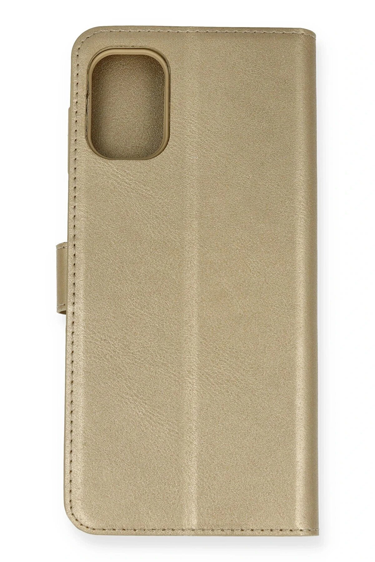 Samsung Galaxy M51 Trend S Plus Kapaklı Kılıf - Gold - Dropx4001-4546