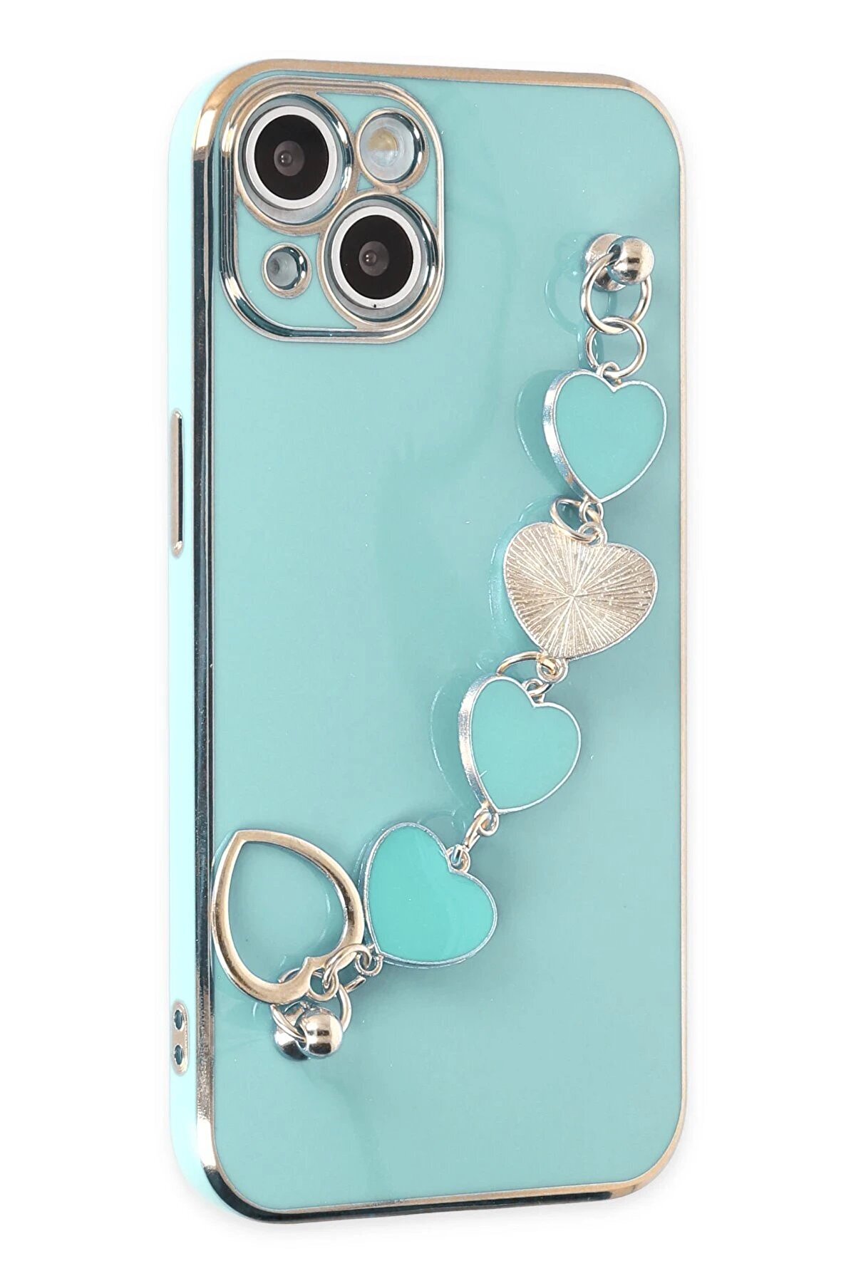 CepteToptan iPhone 14 Plus Kılıf Esila Silikon - Su Yeşili - DROPX2503-9538