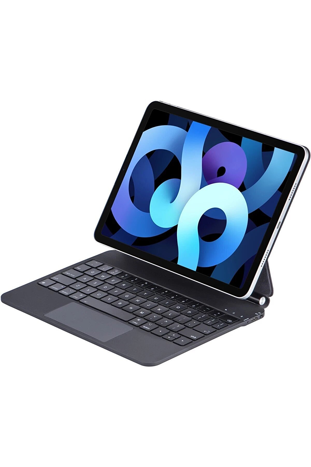 DropCep iPad Pro 13 (2024) Kılıf X9P Magic Manyetik Klavyeli Tablet Kılıfı - Siyah - Ogz4437-9219