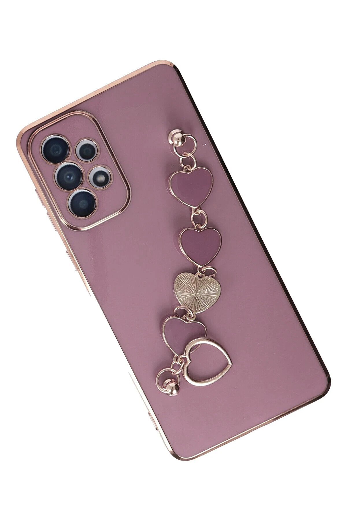 Samsung Galaxy A33 5G Kılıf Esi̇la Si̇li̇kon - Mor - Dropx8939-7270