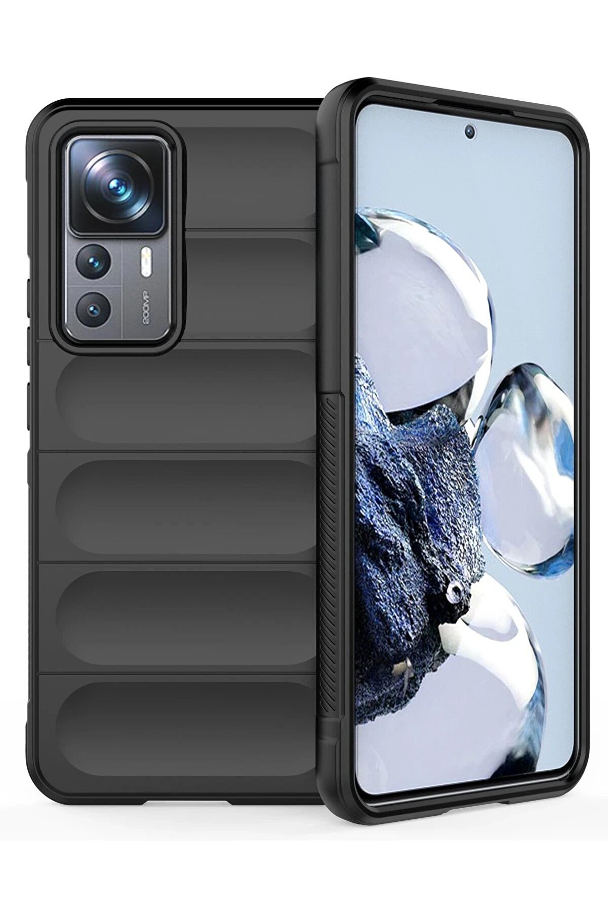 CepteToptan Xiaomi Mi 12T Pro Kılıf Optimum Silikon - Siyah - DROPX8452-3600