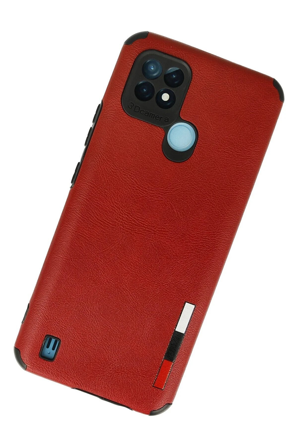 Realme C21 Kılıf Loop Deri̇ Si̇li̇kon - Kırmızı - Dropx3436-5919