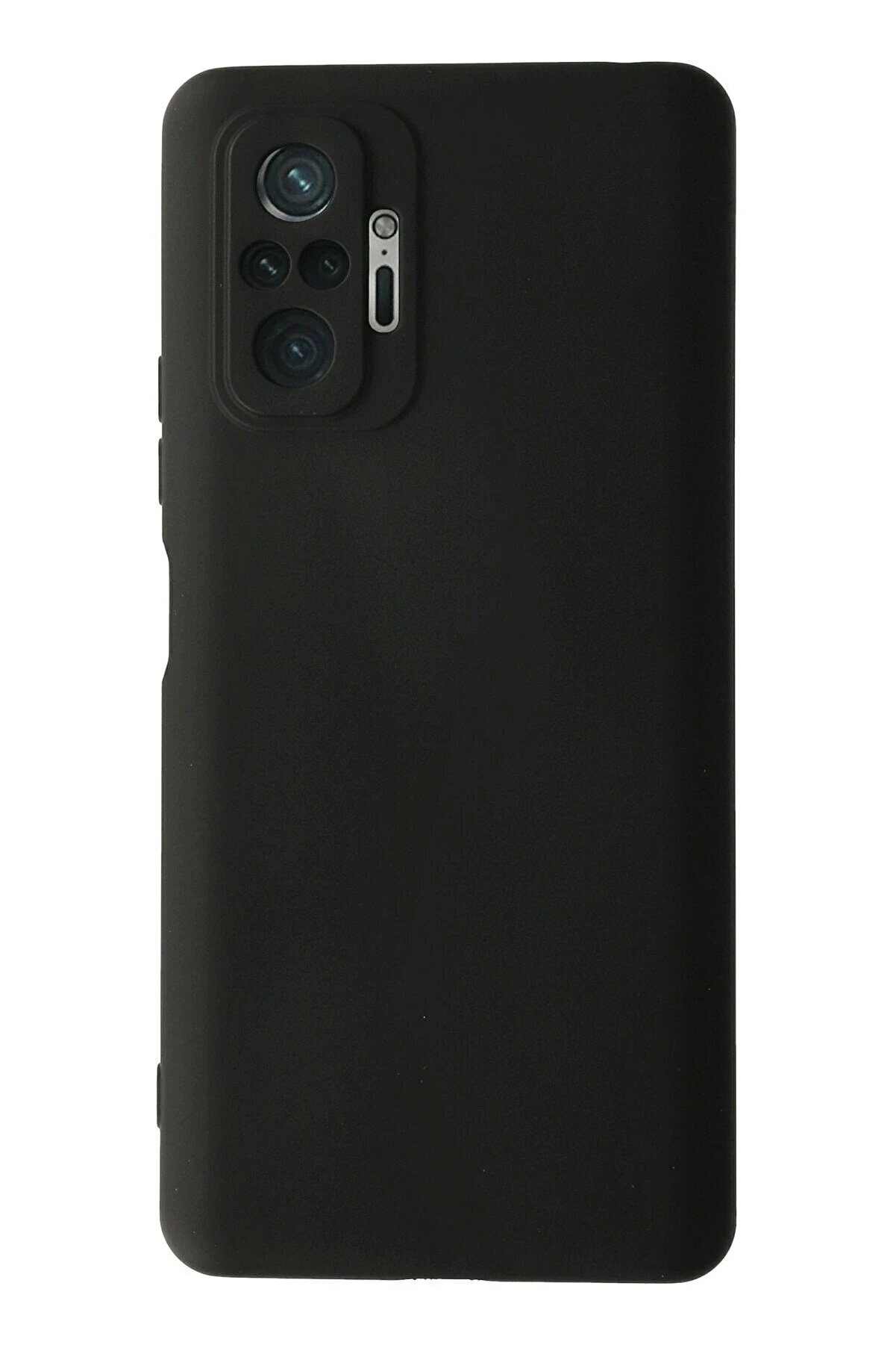CepteToptan Xiaomi Redmi Note 10 Pro Kılıf Nano i&ccedil;i Kadife Silikon - Siyah - DROPX3772-8250
