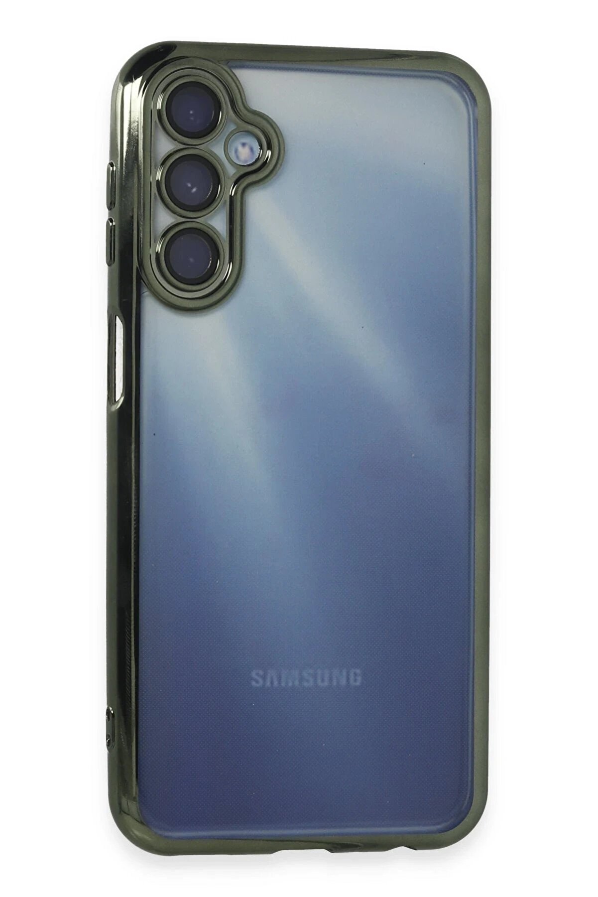 CepteToptan Samsung Galaxy A55 5G Kılıf Lensli Silikon - Yeşil - DROPX4197-9776